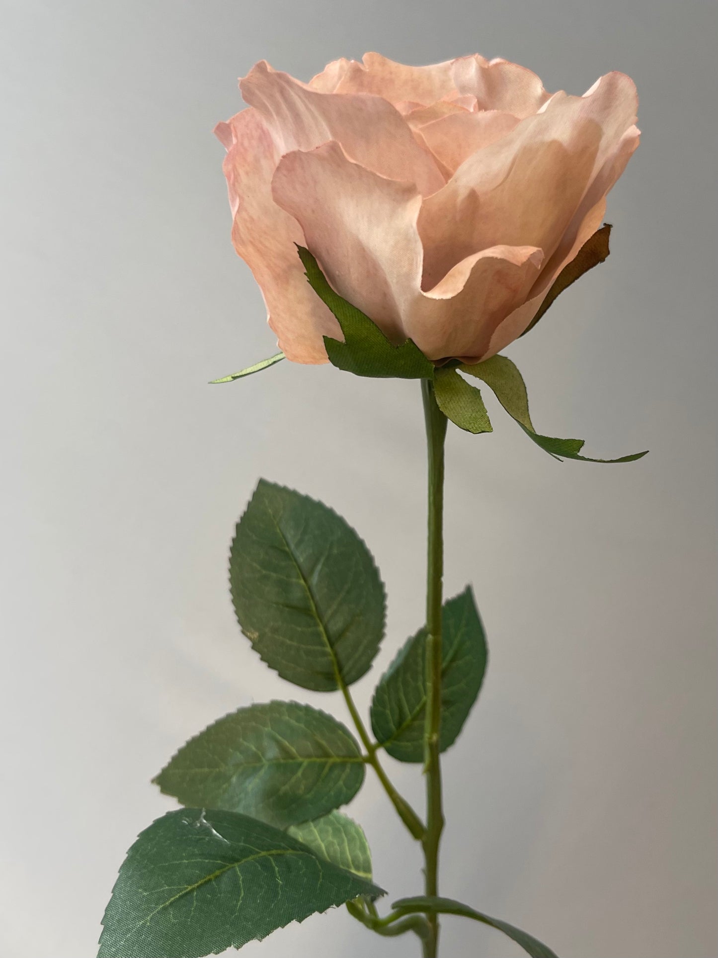 Dusty Pink Alice Rose Single Stem Artificial Faux Flower