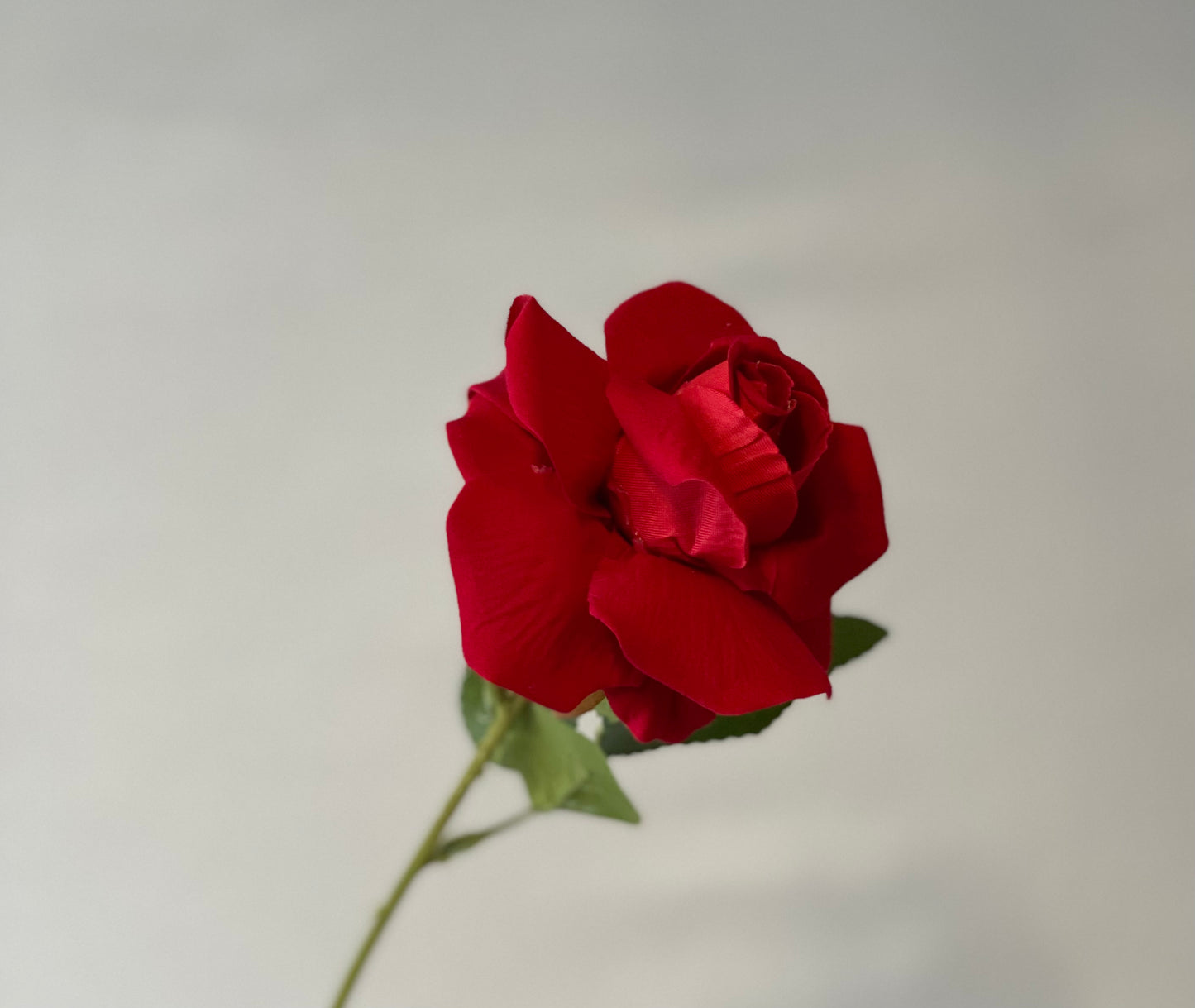 Mini Red Velvet Rose Artificial Flower Faux Flower