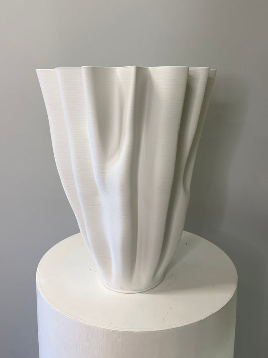 Stacey White Decorative Elite Vase