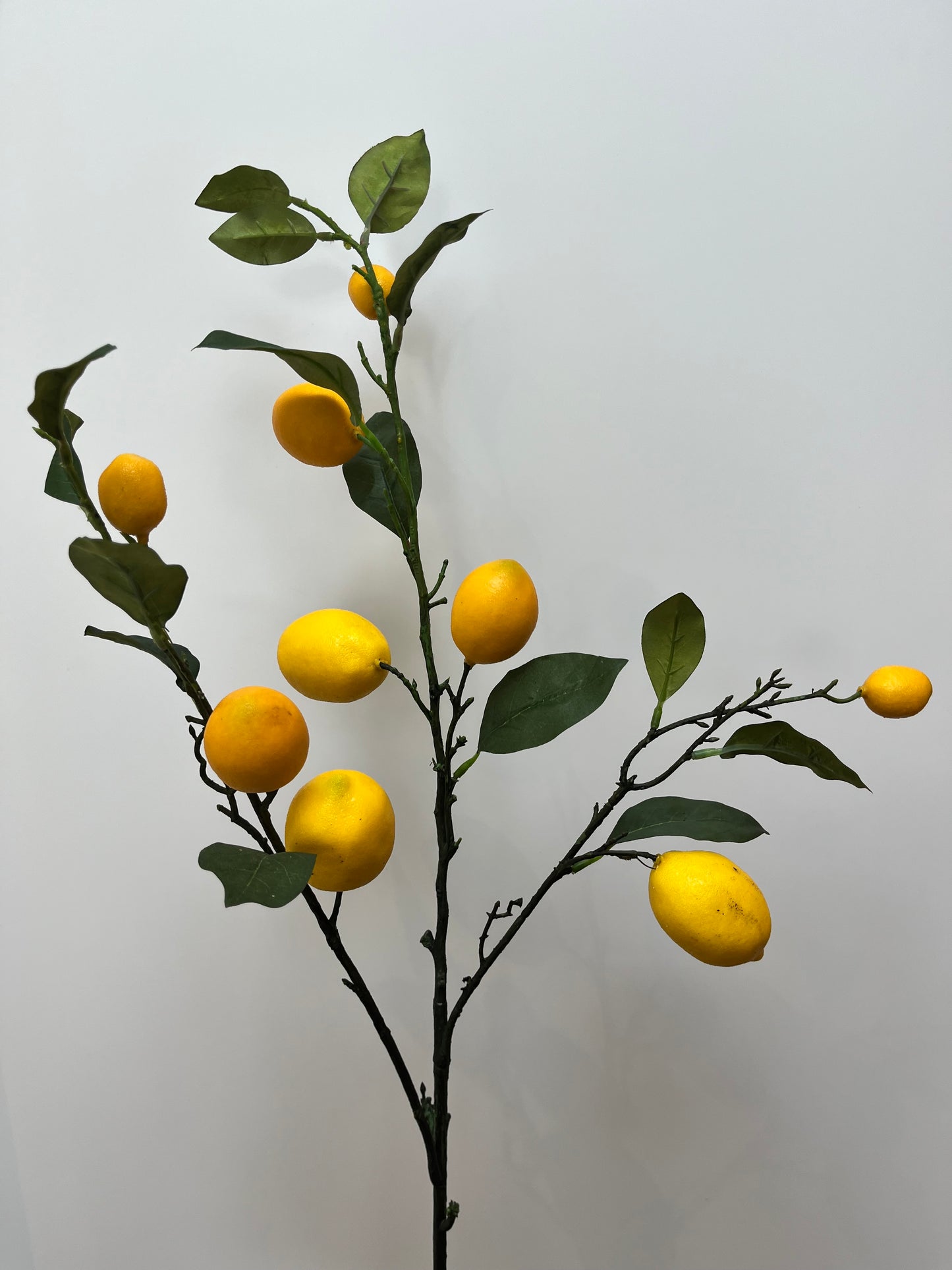 Lemon Spray Single Stem Artificial Faux Flowers