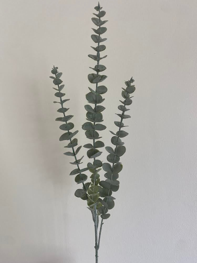 Smokey Eucalyptus Single Stem Artificial Faux Flowers