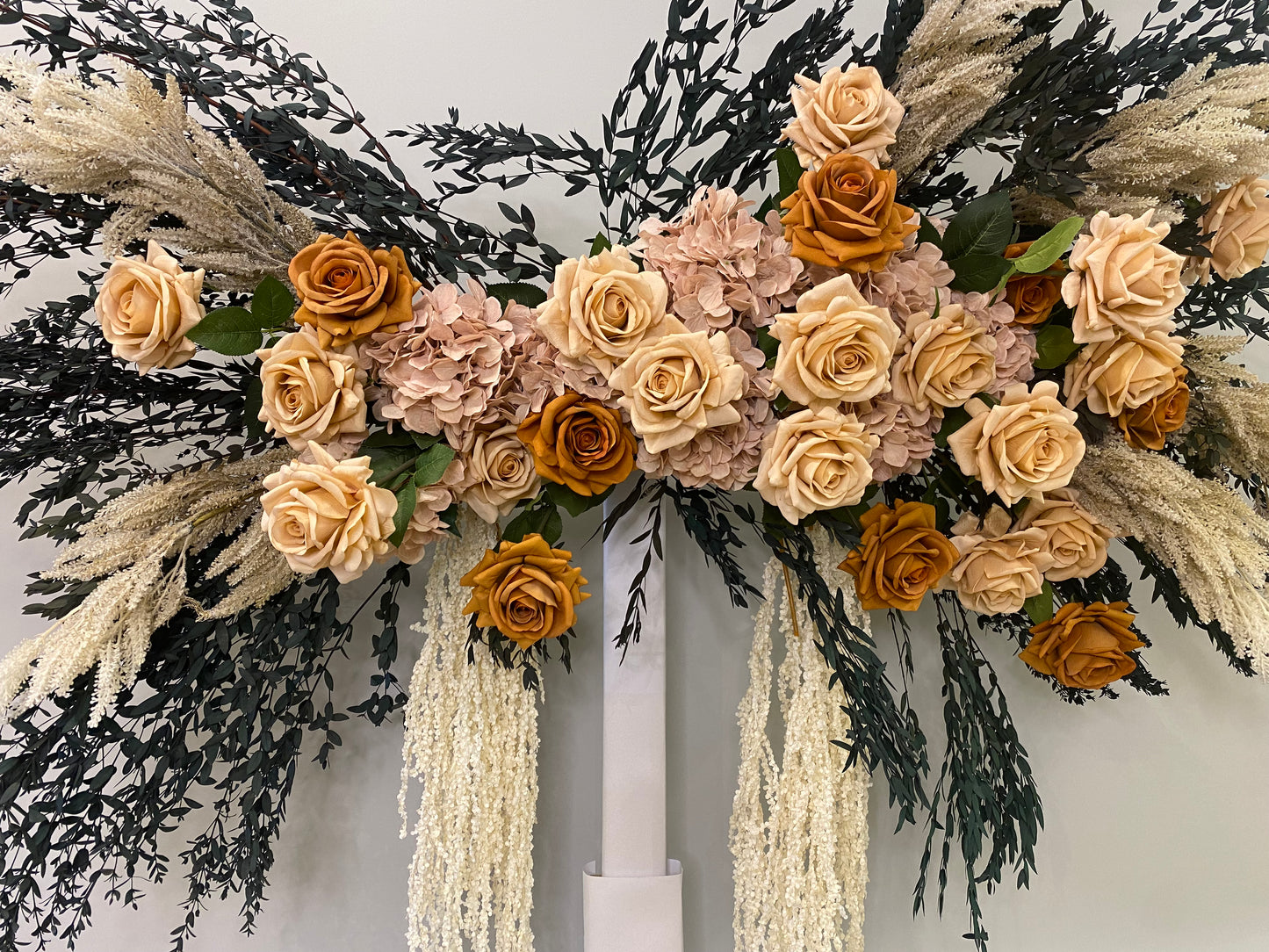 Monica Arbour Hanging Installation Piece - 60 flowers Artificial Flowers Faux Flowers