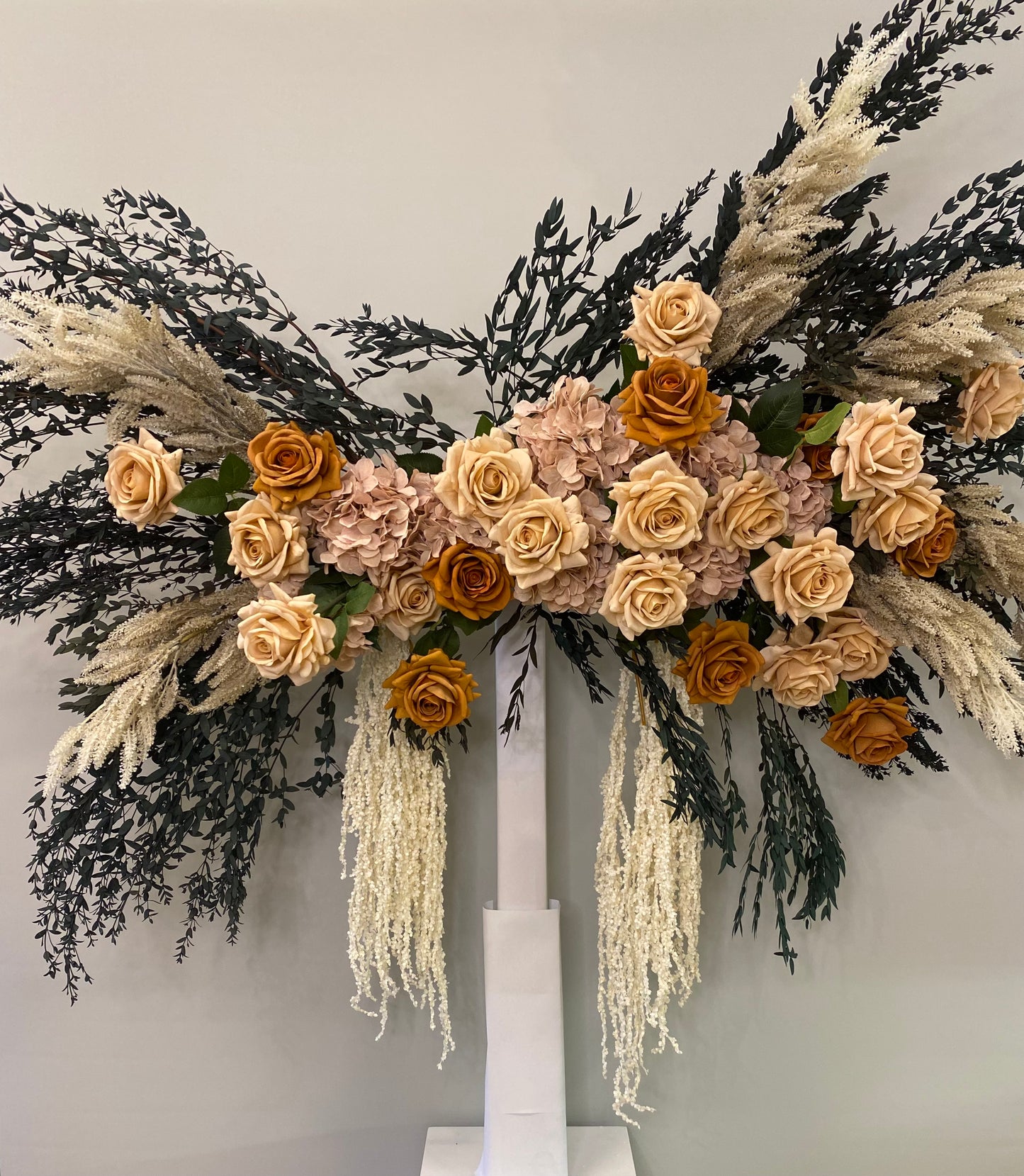 Monica Arbour Hanging Installation Piece - 60 flowers Artificial Flowers Faux Flowers