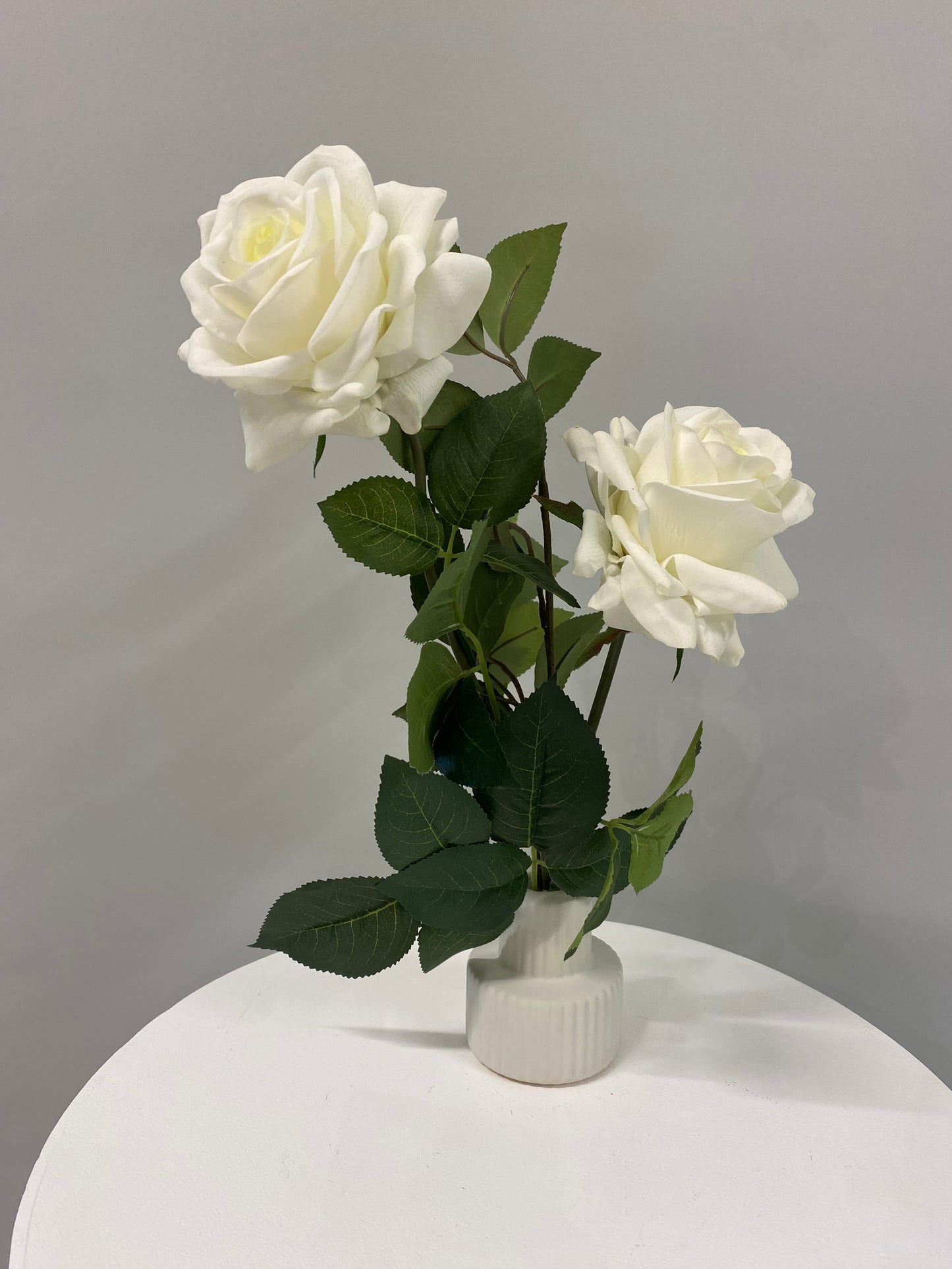 White Hannah Rose Bud Vase