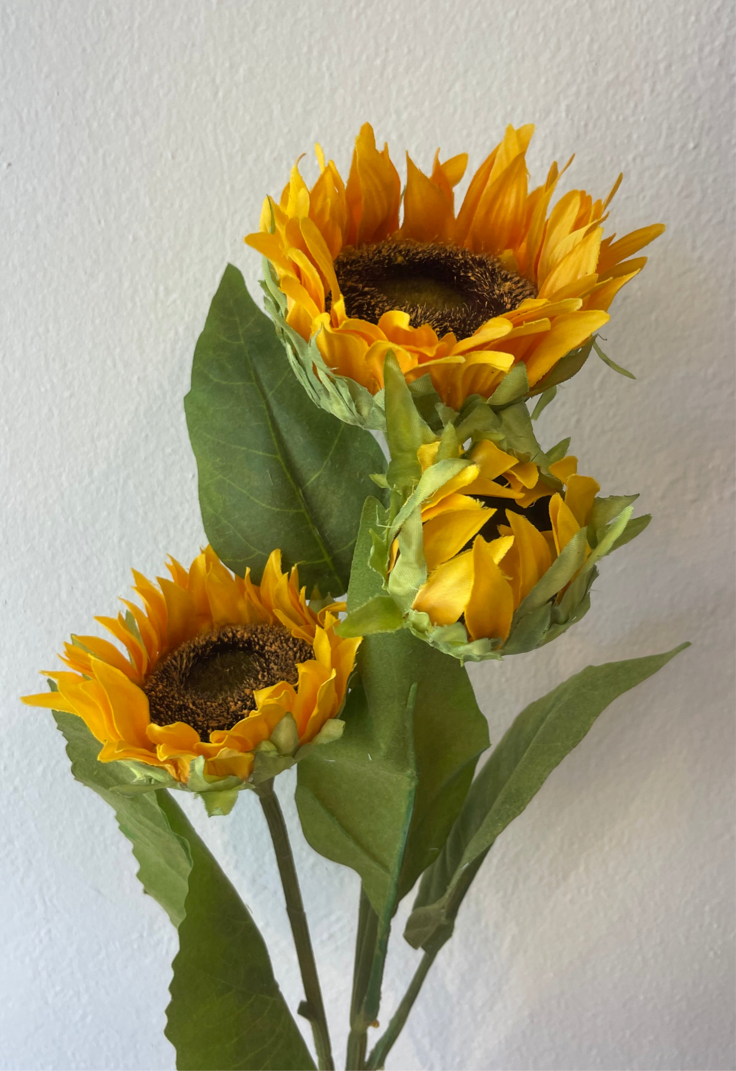 Sunflower Spray Single Stem Artificial Faux Flowers