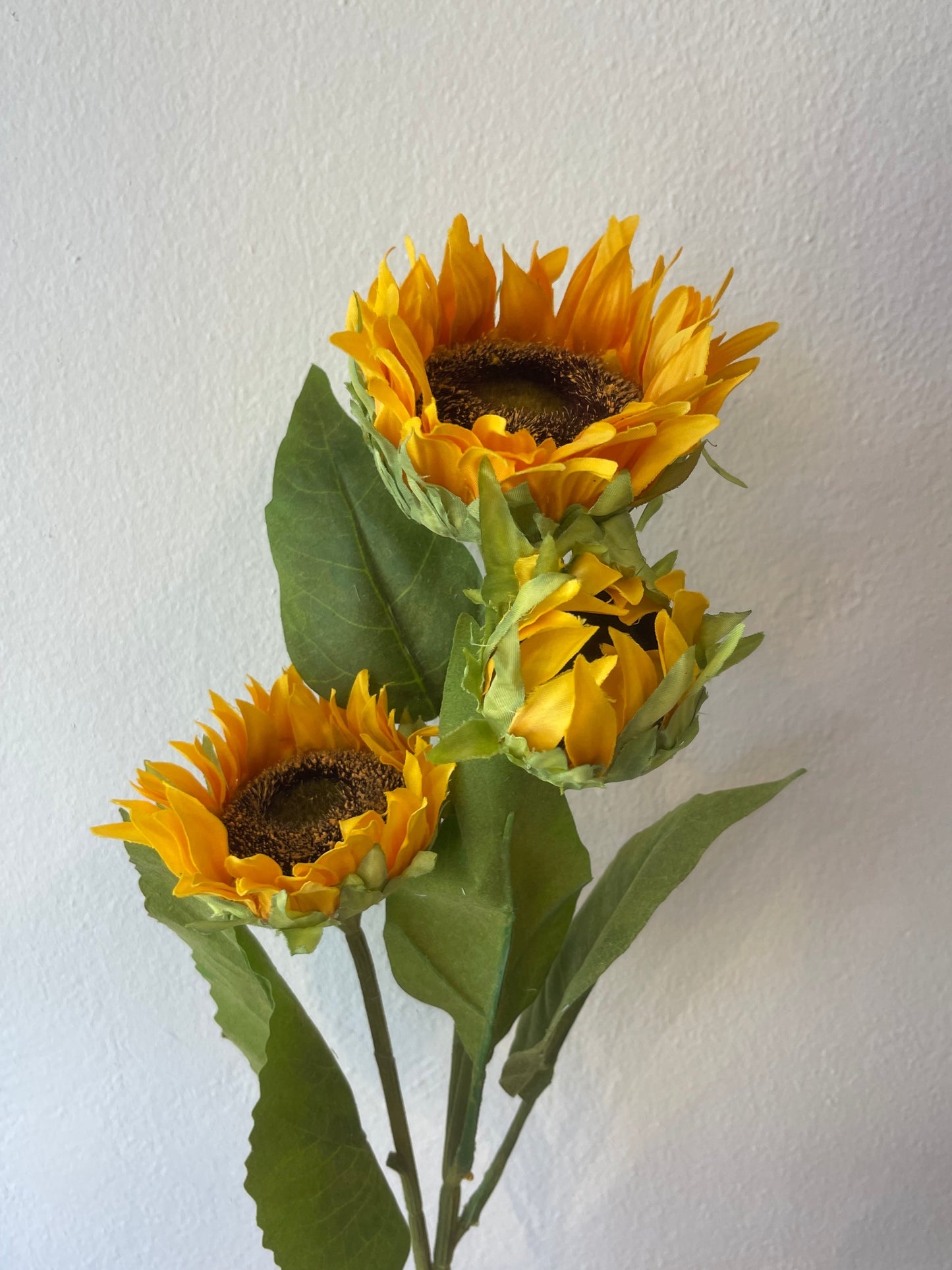Sunflower Spray Single Stem Artificial Faux Flowers