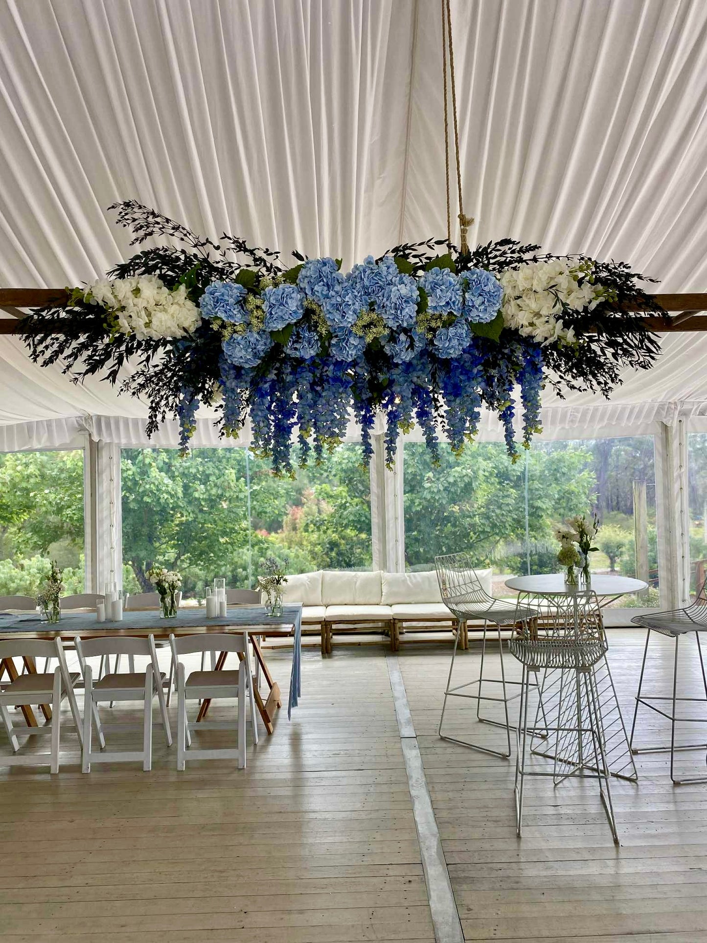 Artificial Flower Wedding Arbour Installation