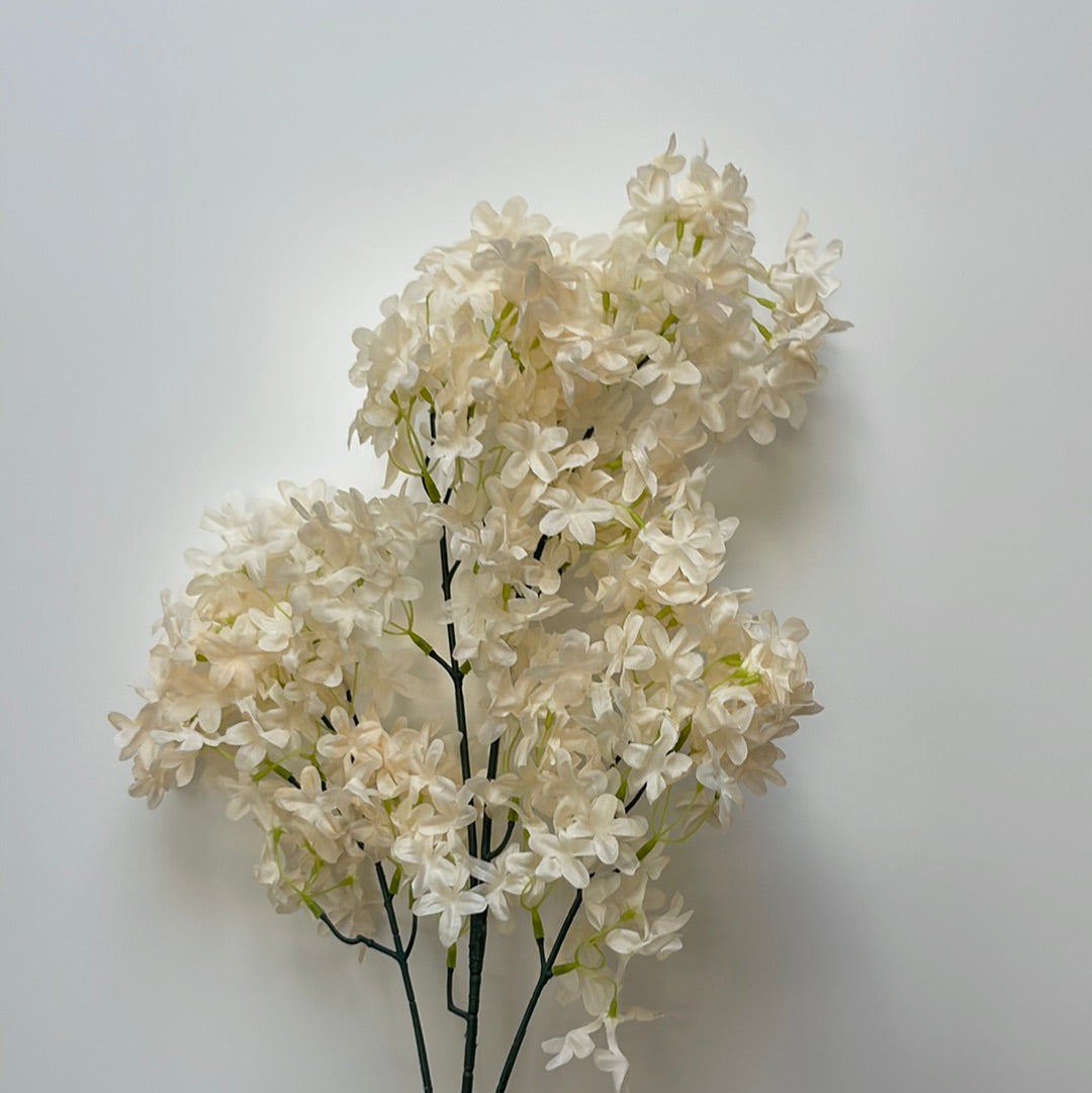 Champagne Cherry Blossom Spray Artificial Faux Flowers