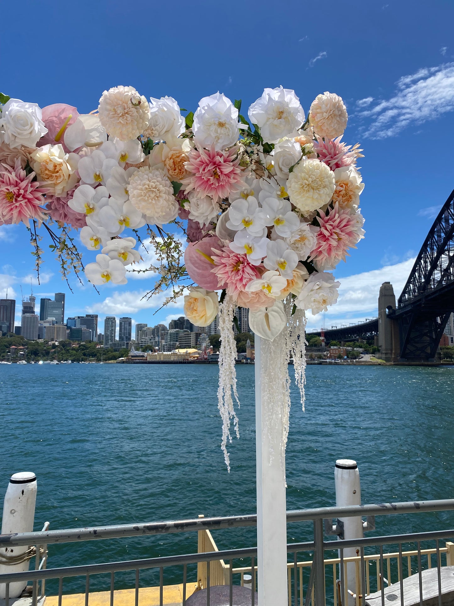 Wedding Arbour Piece Installation 120 flowers
