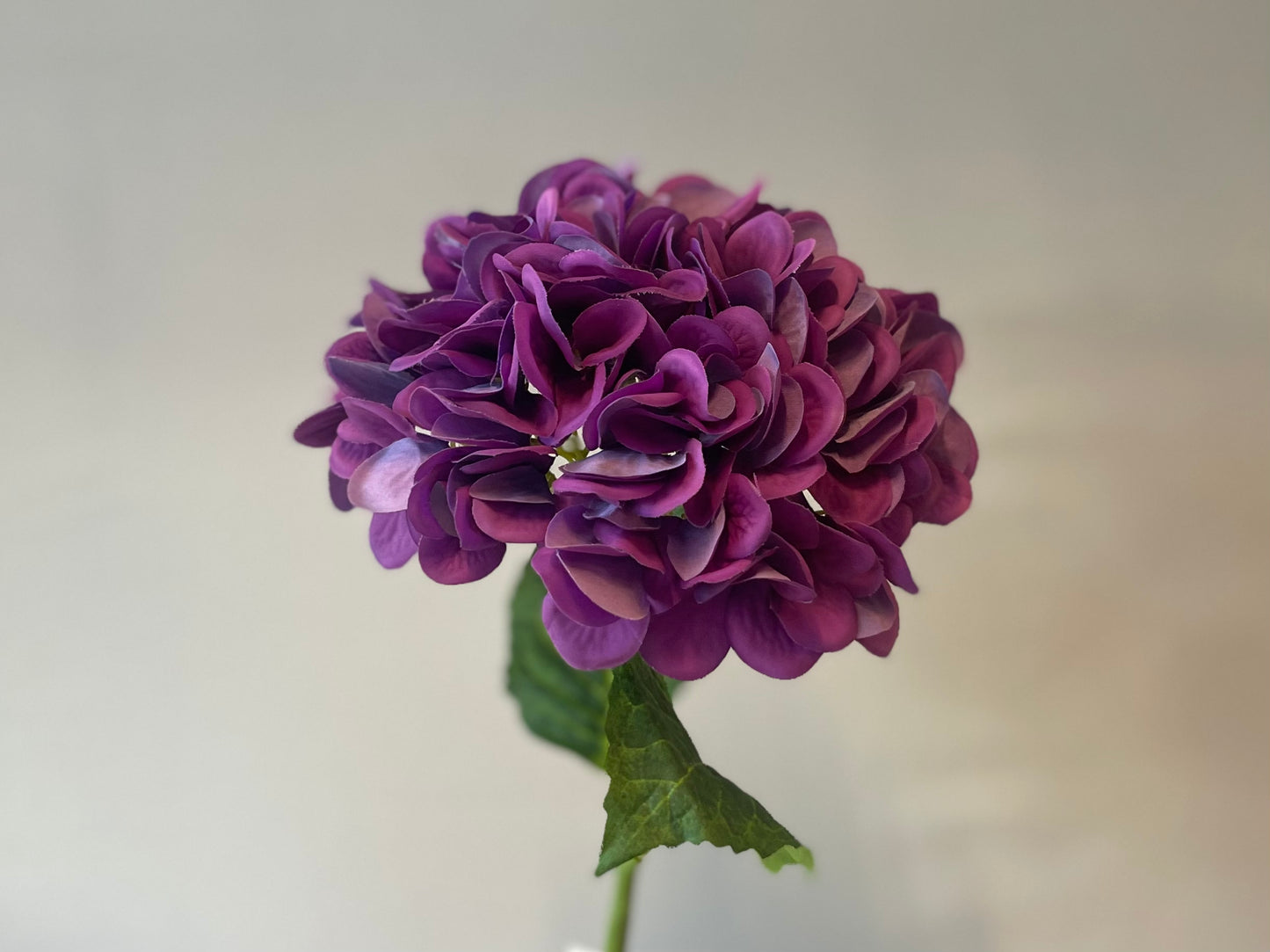 Real Touch Purple Hydrangea Single Stem Artificial flower