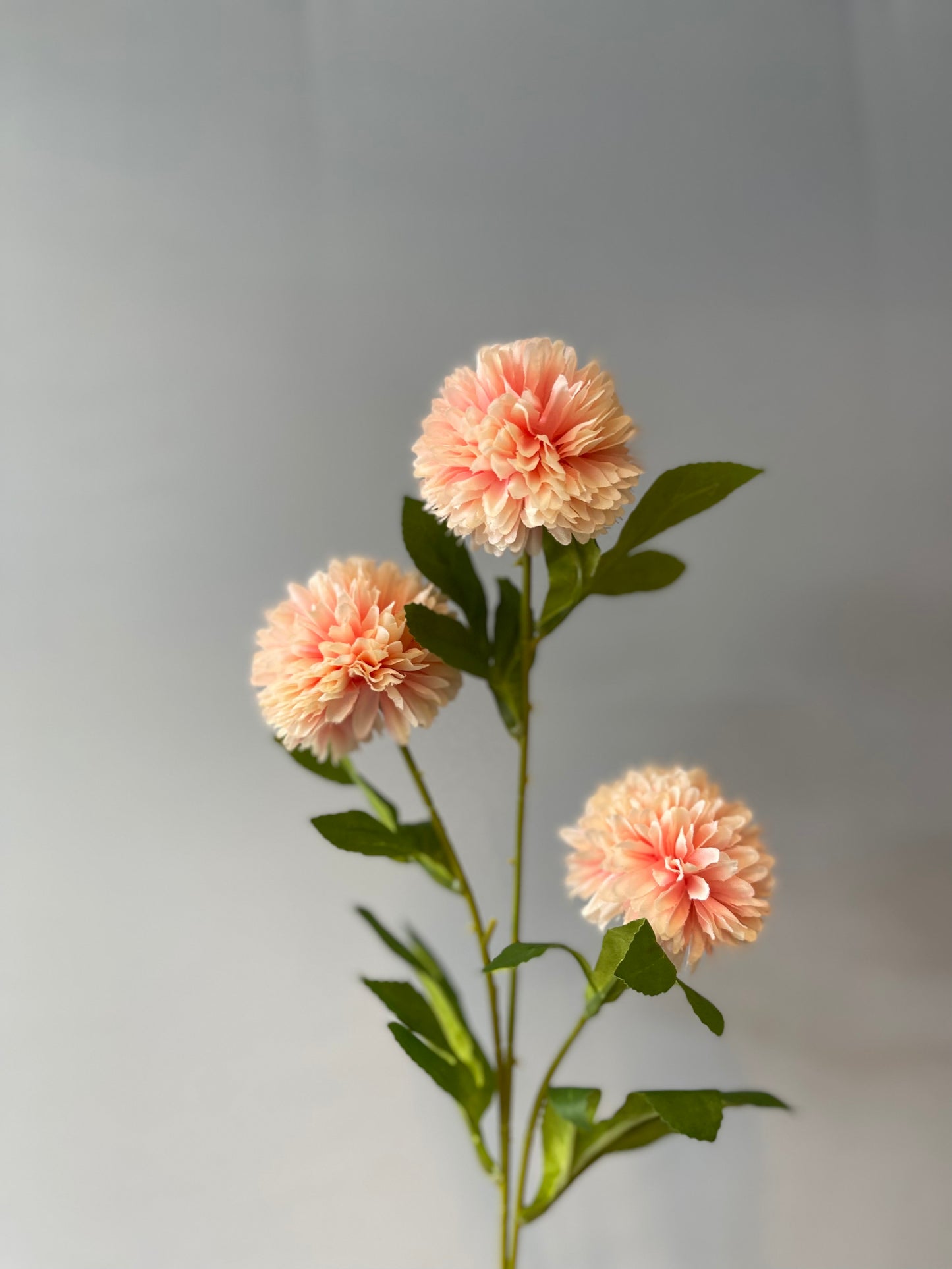 Light Pink Chrysanthemum Spray Single Stem Artificial Faux Flower