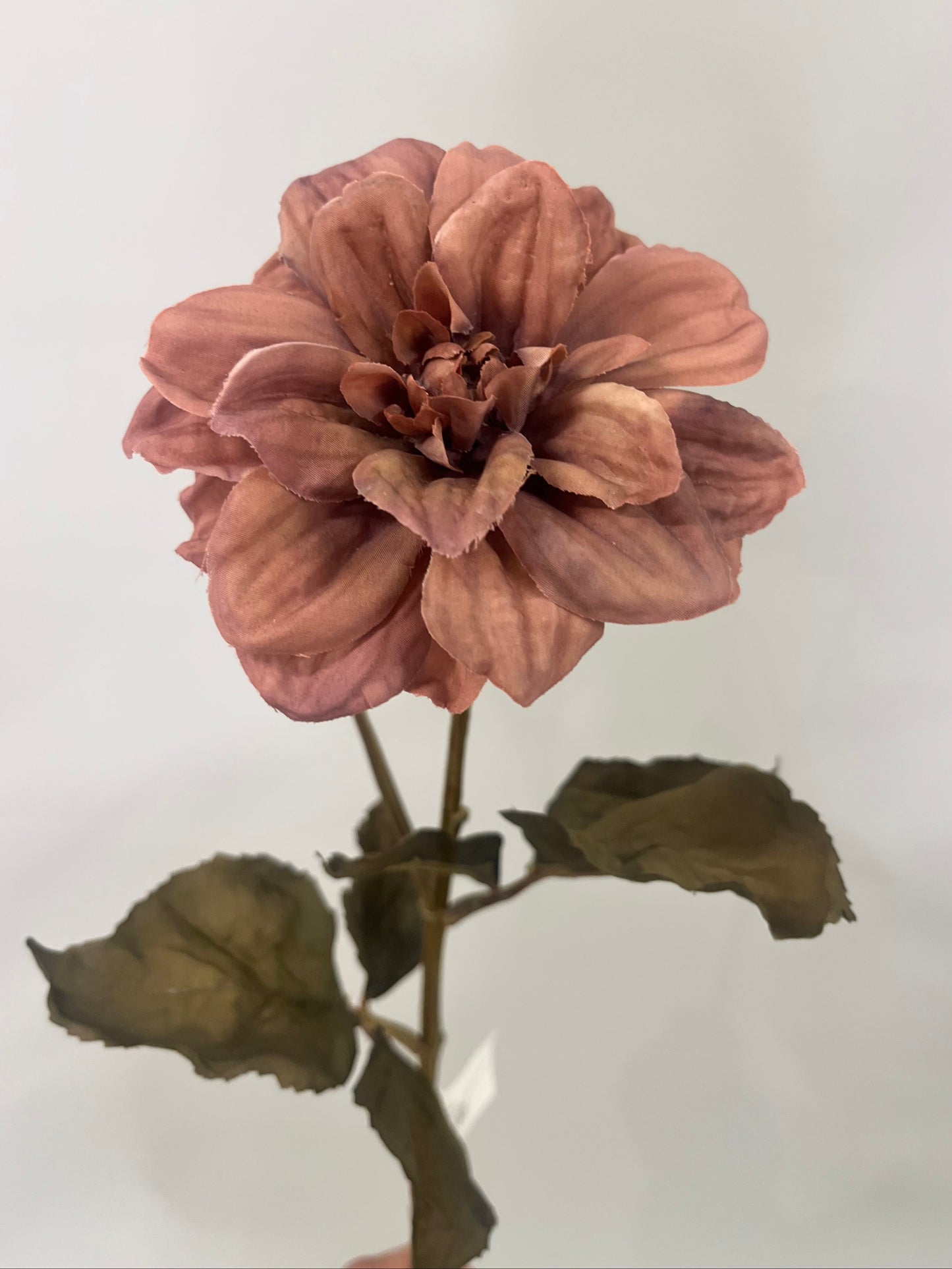 Dark Mauve Dahlia Spray Artificial Flowers Faux Flowers