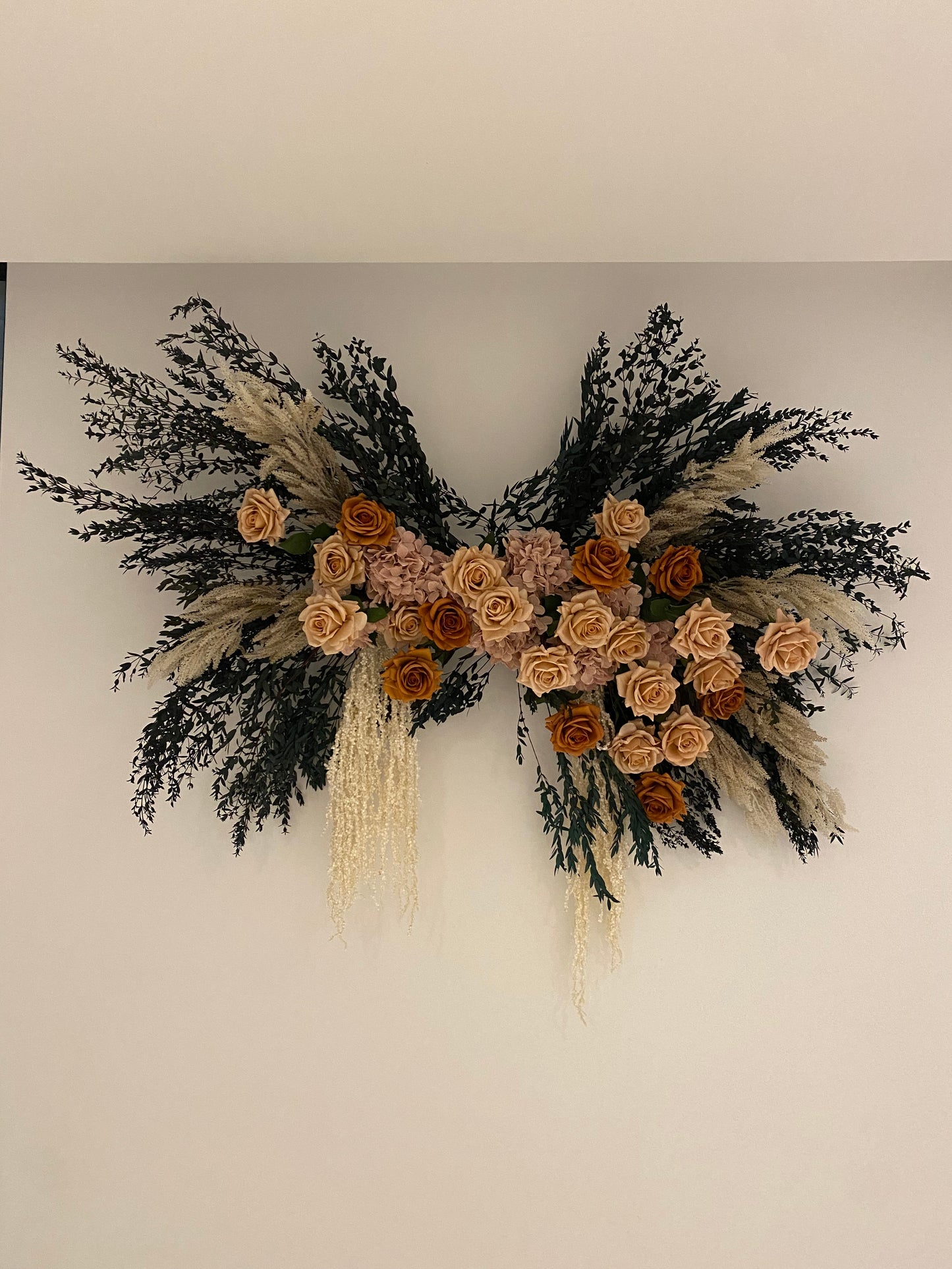 Monica Arbour Hanging Installation Piece - 60 flowers Artificial Flowers Faux Flowers