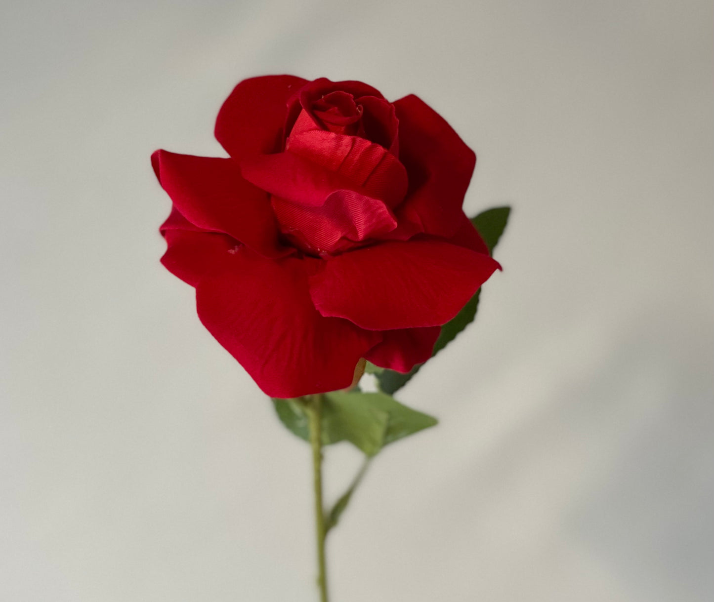 Mini Red Velvet Rose Artificial Flower Faux Flower