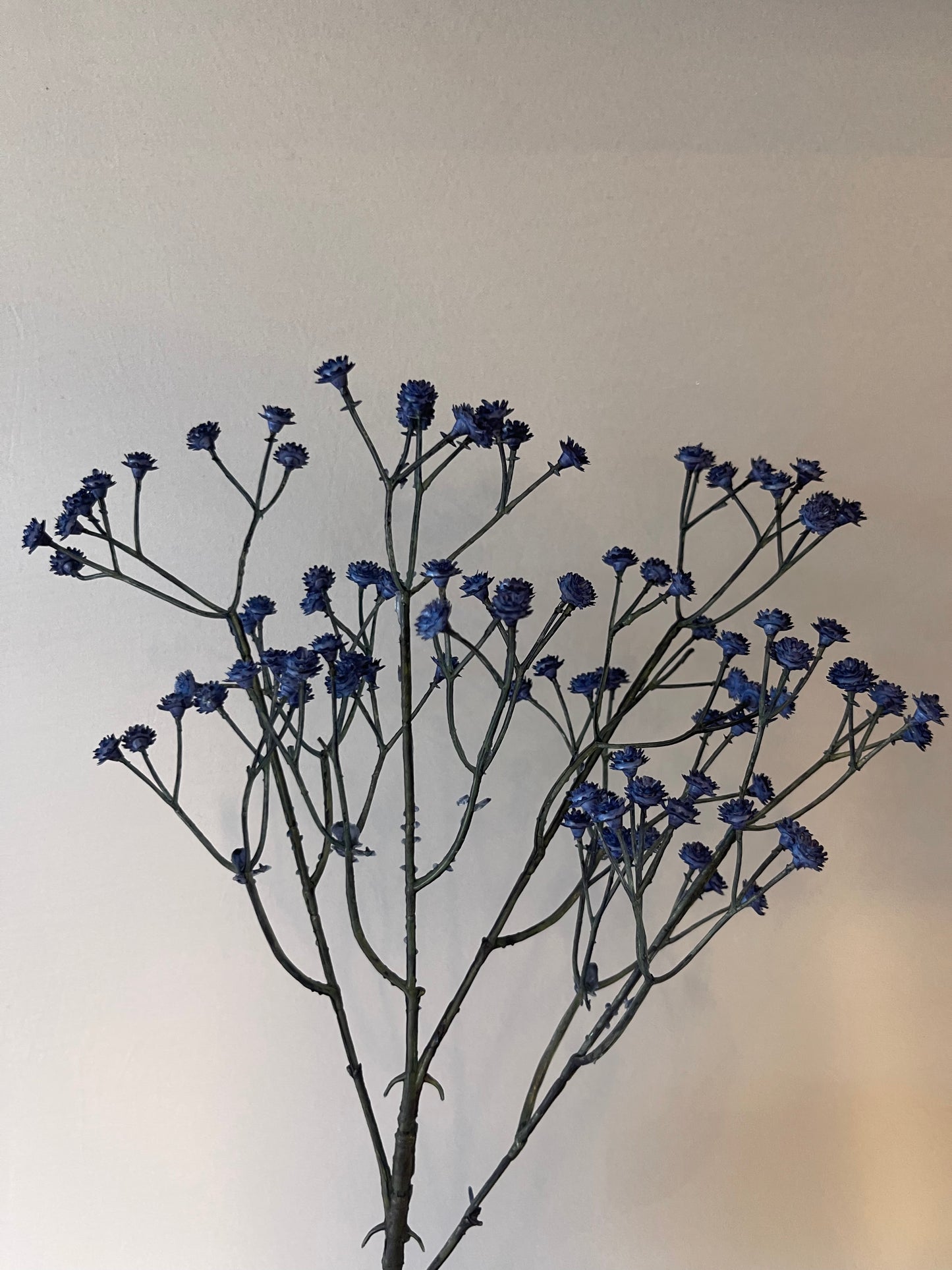 Dark Blue Baby's Breath Single Stem Artificial Flower Faux Flower