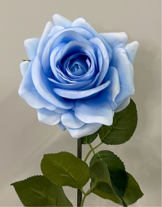 Real Touch Ice Blue Hannah Rose Artificial Flowers Faux Flowers