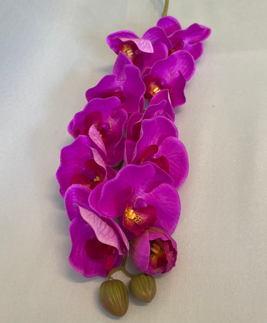 Real Touch Hot Pink Orchid Single Stem