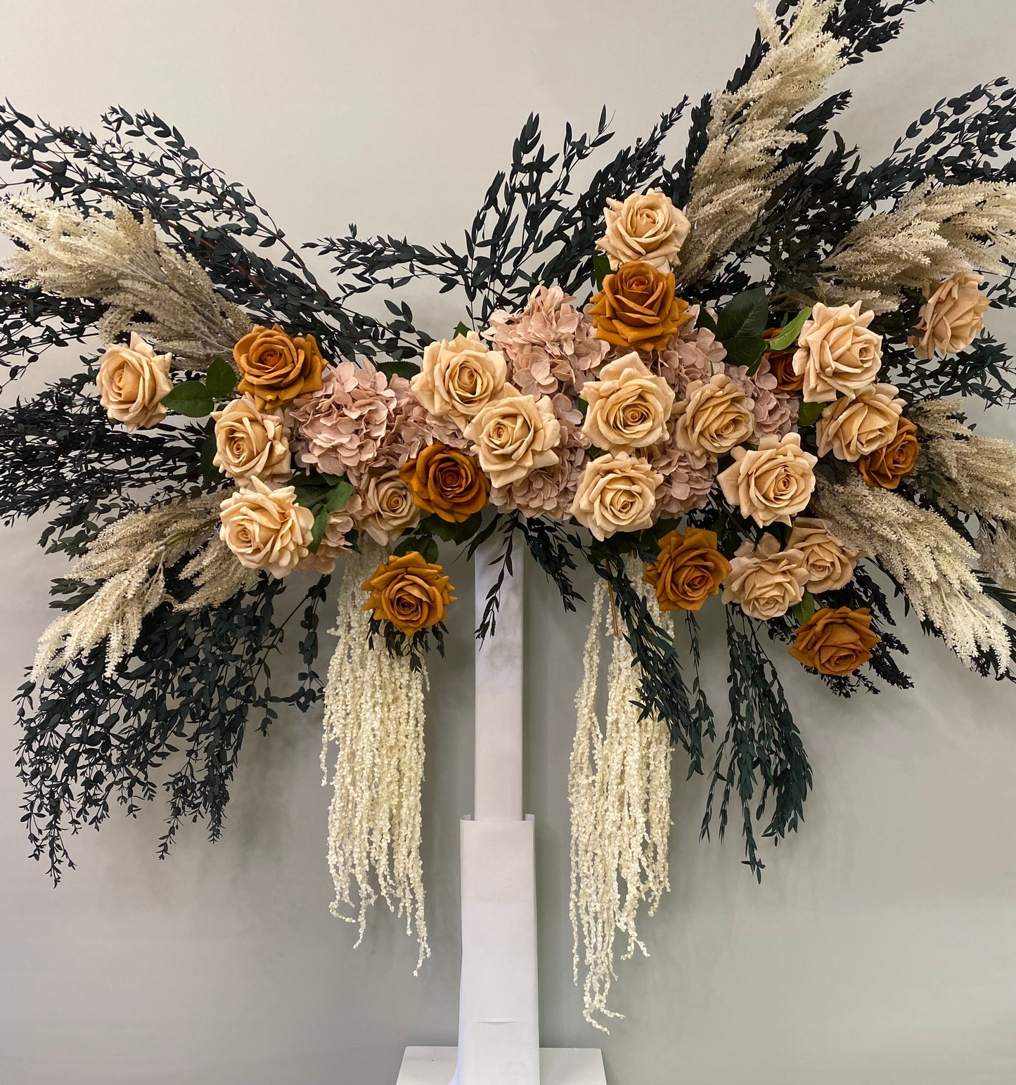 Monica Arbour Hanging Installation Piece - 60 flowers Artificial Flowers Faux Flowers