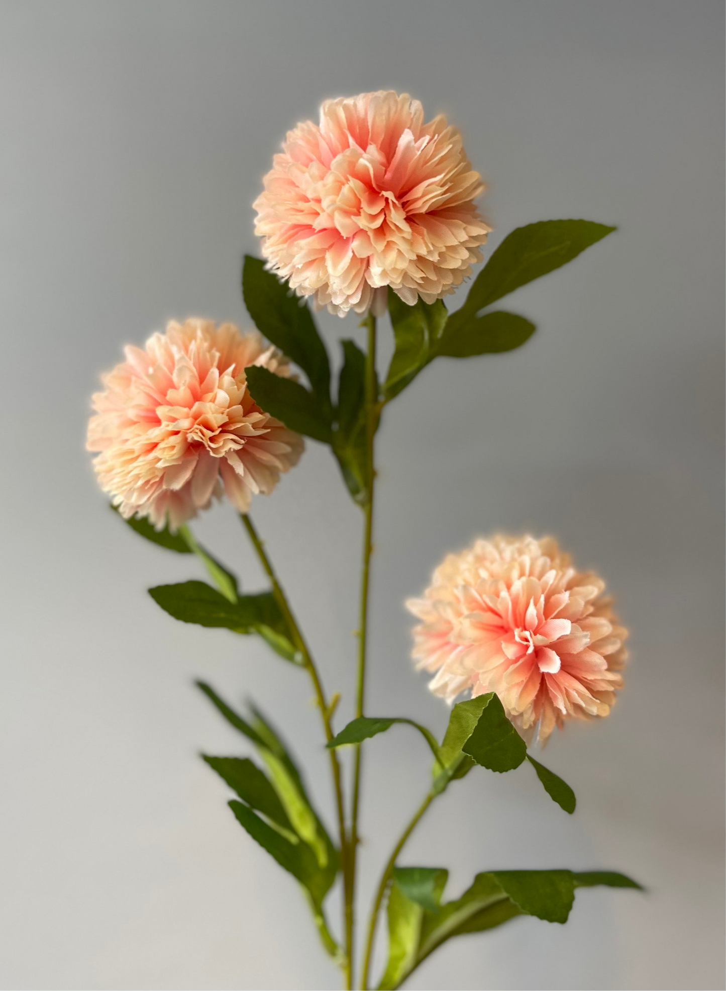 Light Pink Chrysanthemum Spray Single Stem Artificial Faux Flower