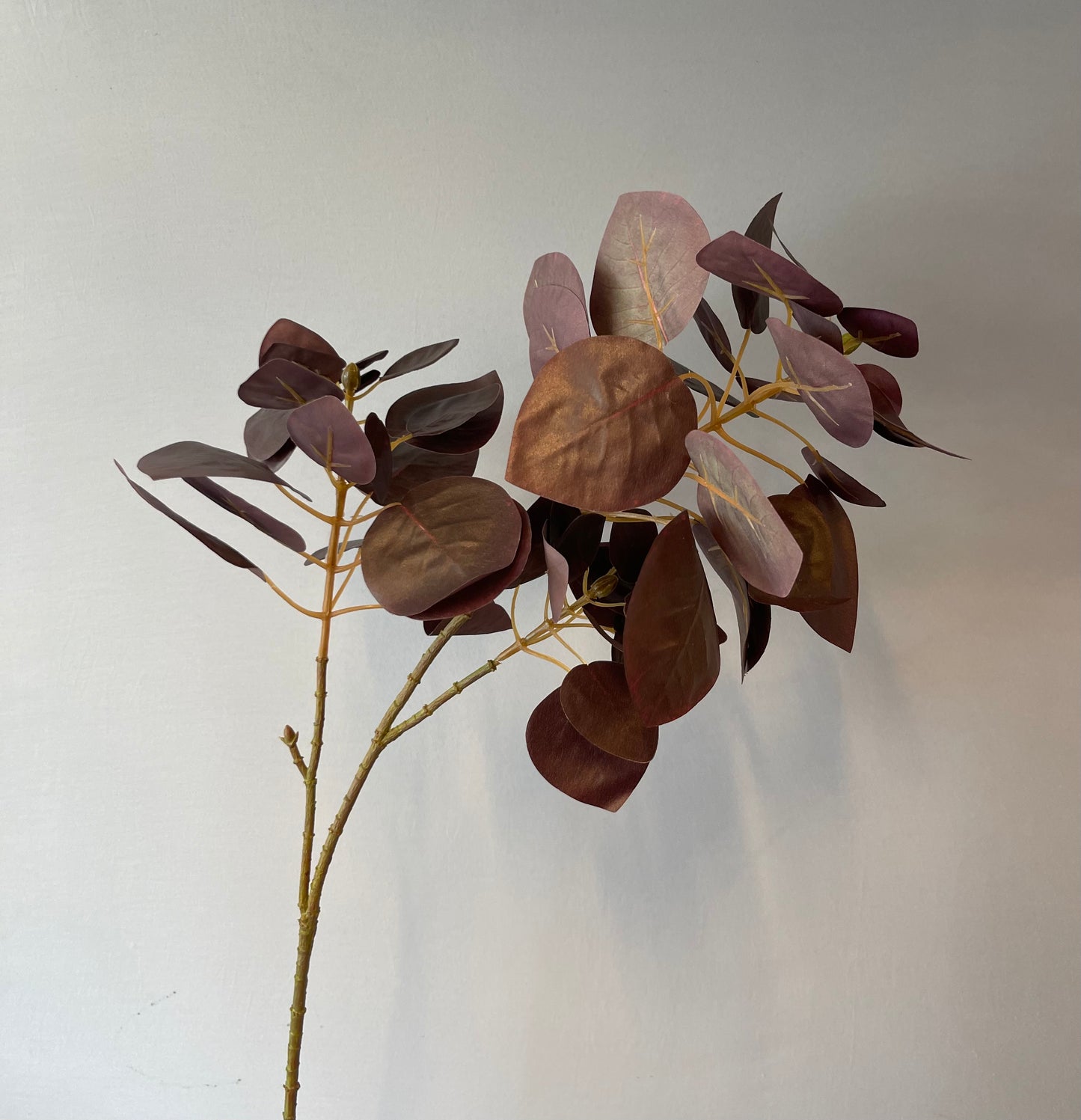 Smoke Bush Leaf Spray Eggplant Artificial Flowers Faux Flowers