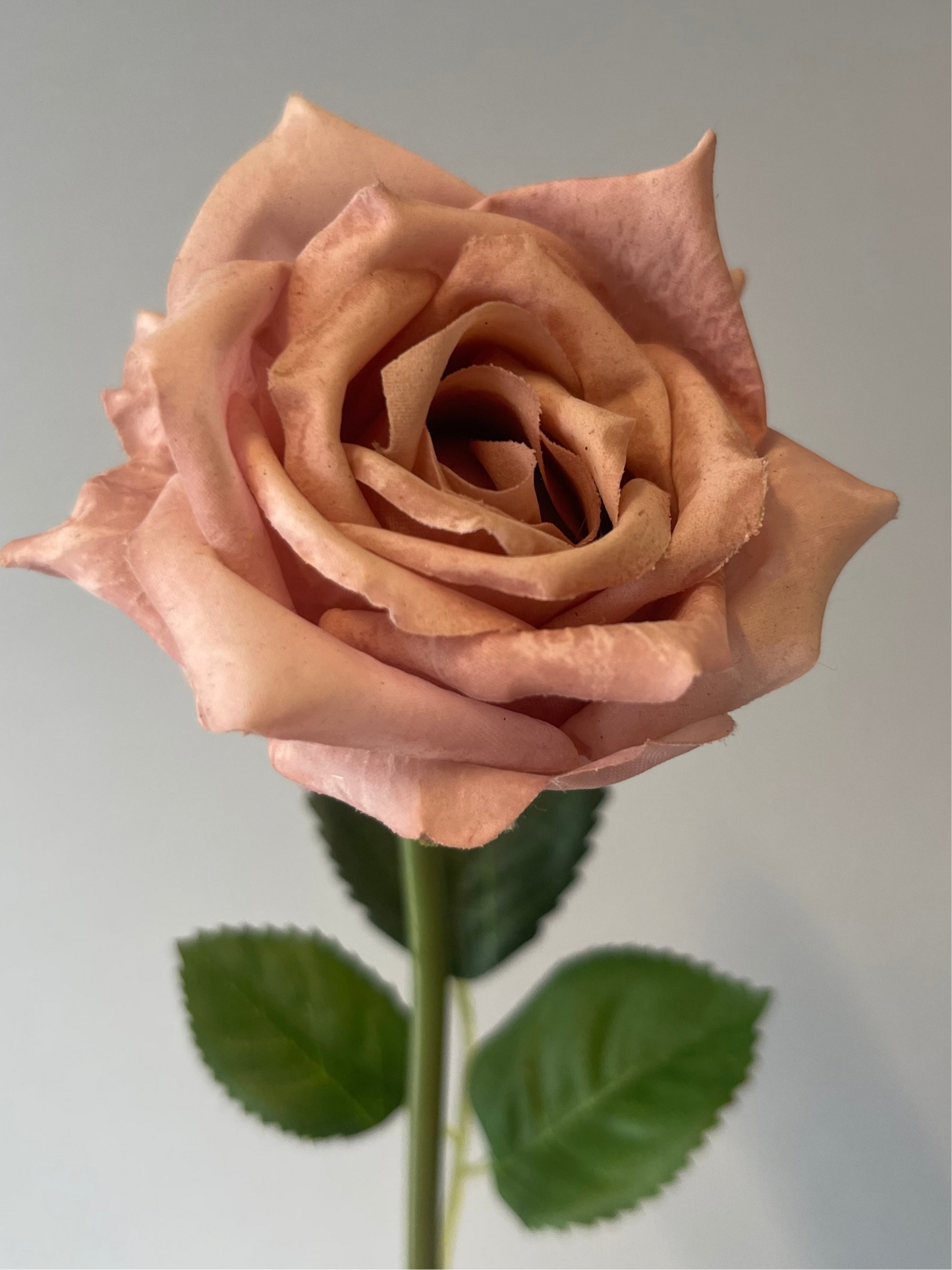 Real Touch Lola Dusty Pink Artificial Faux Flower Rose