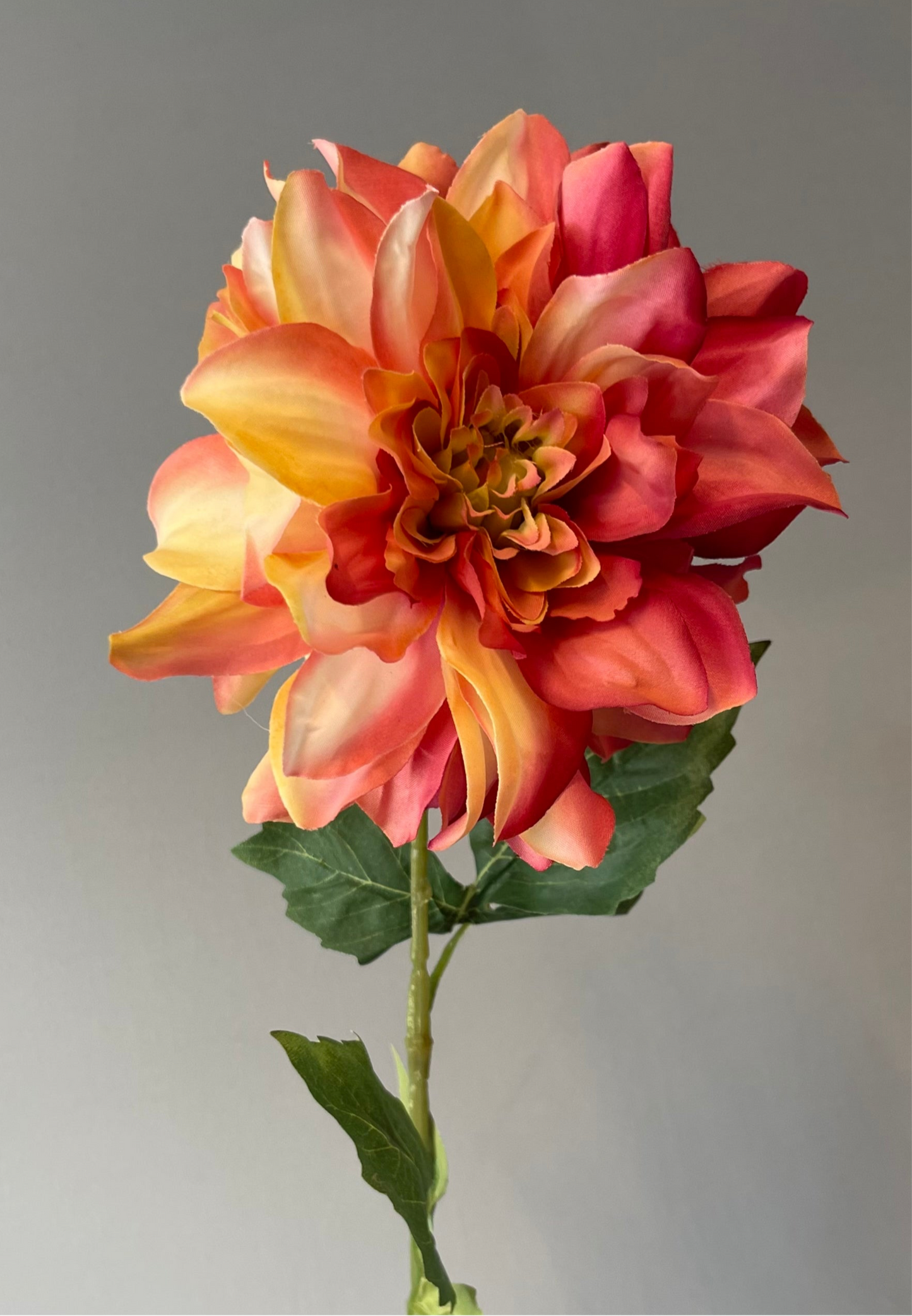 Rose Dahlia Single Stem Artificial Flowers Faux Flowers