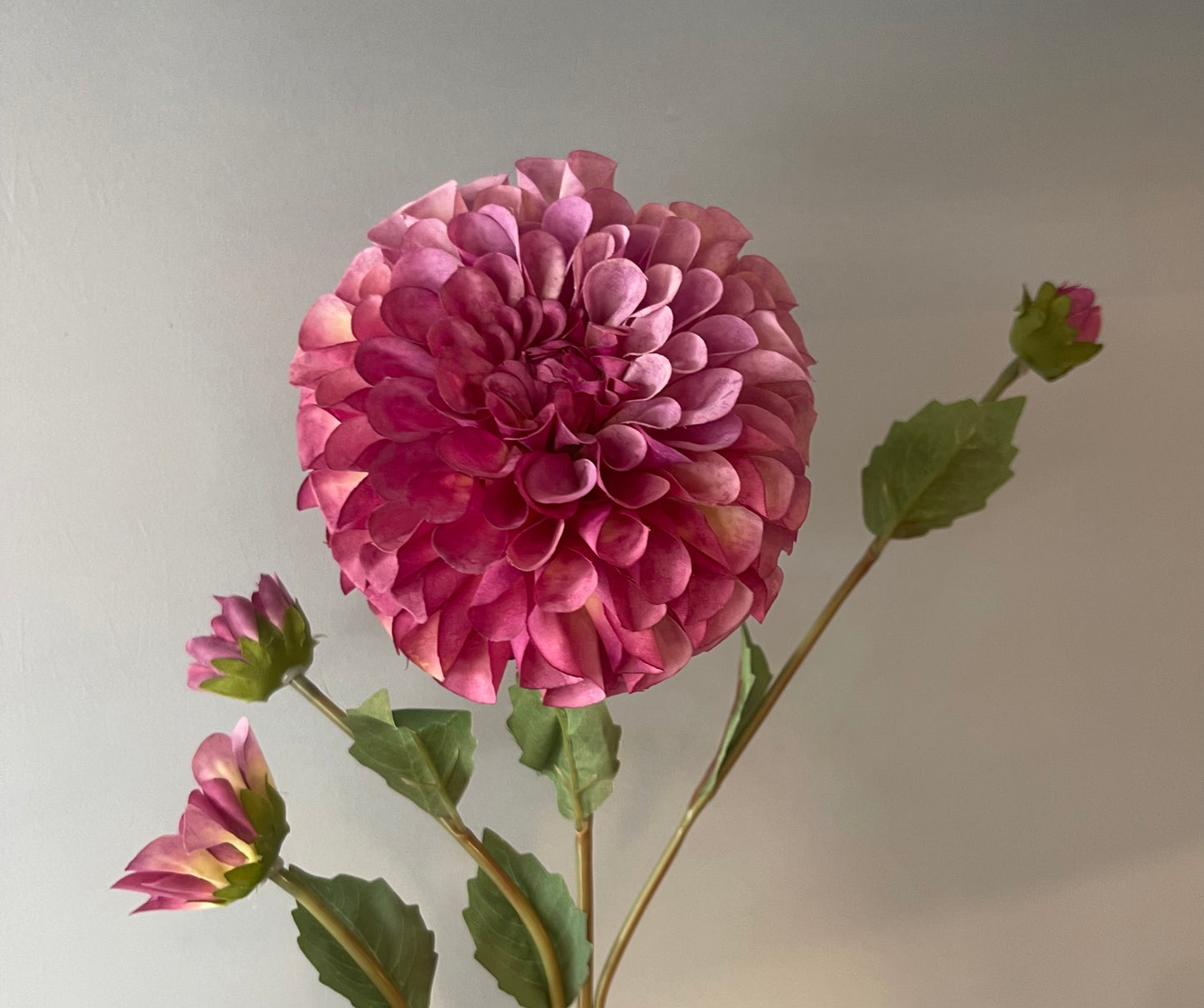 Lilac Dahlia Spray Single Stem Artificial Faux Flowers