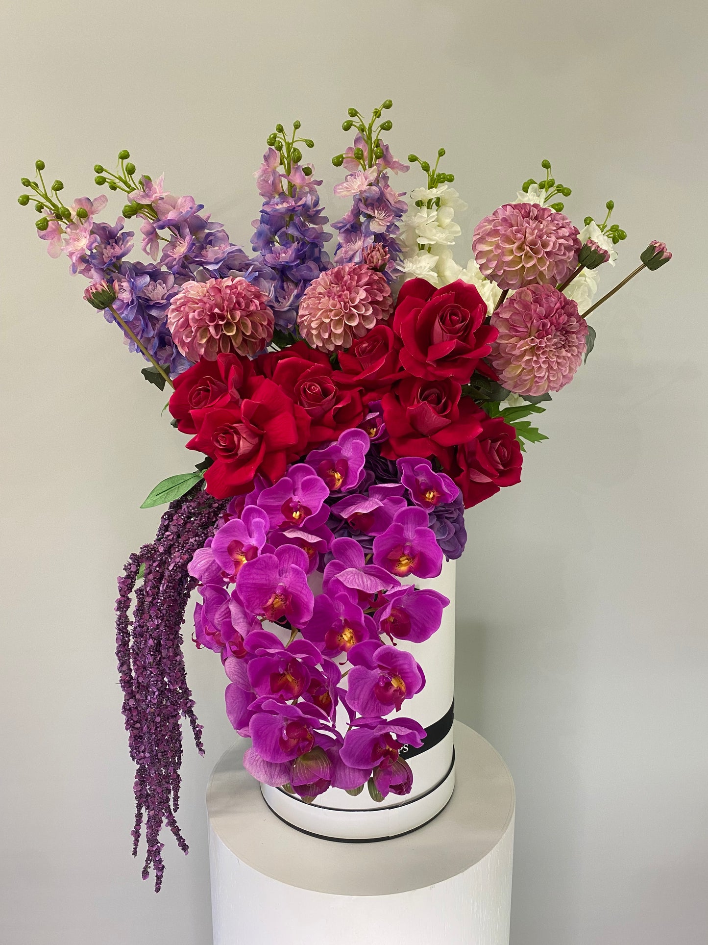 Adele Artificial Flower Box Arrangement