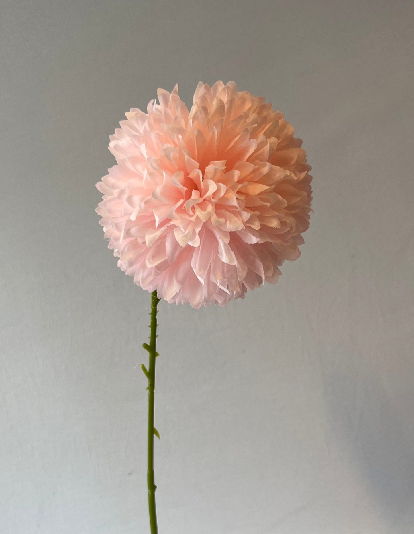 Light Pink Chrysanthemum Single Stem Artificial Faux Flower