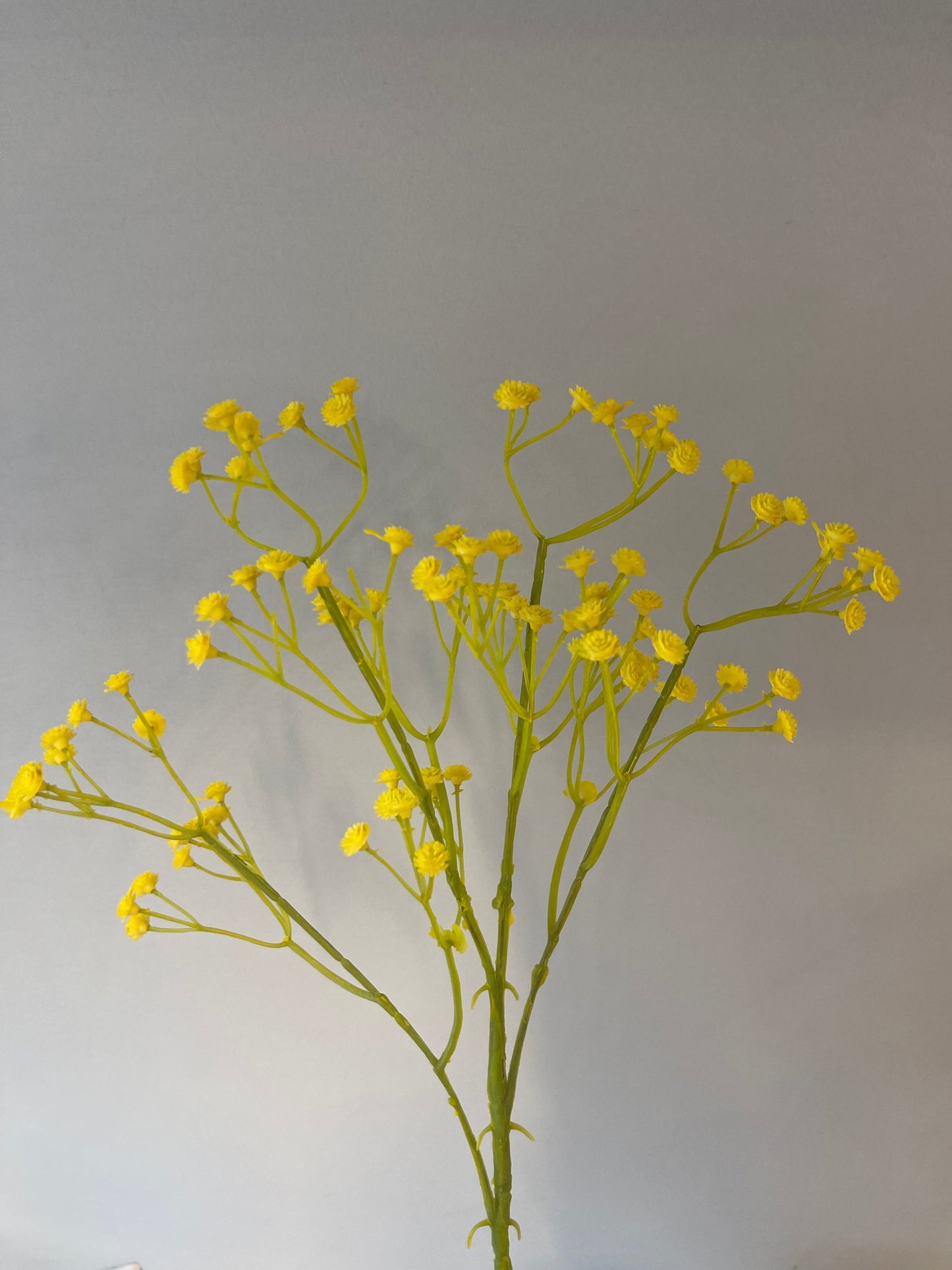 Yellow Baby's Breath Single Stem Artificial Flower Faux Flower