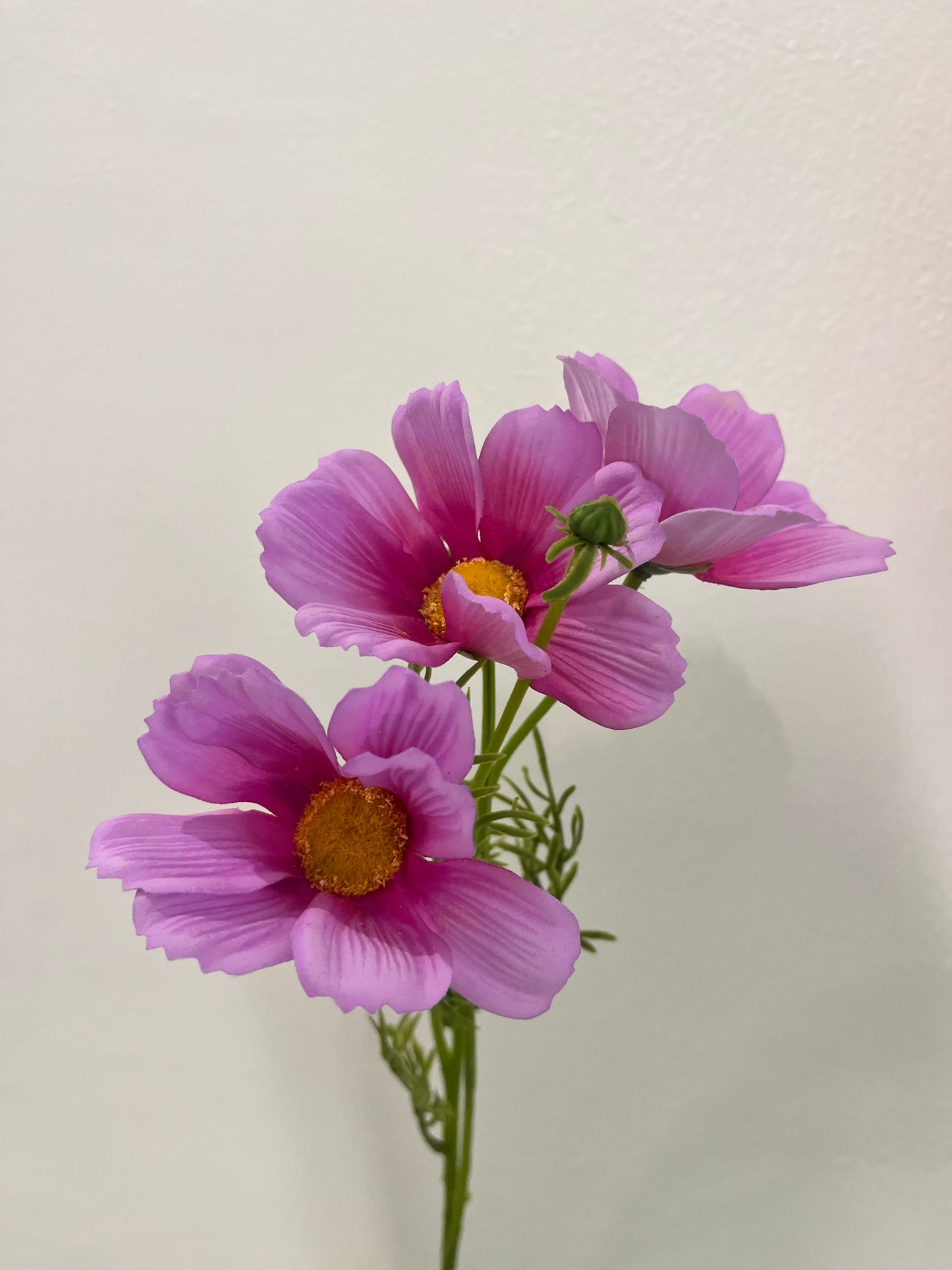 Real Touch Purple Cosmos Spray Artificial Faux Flowers