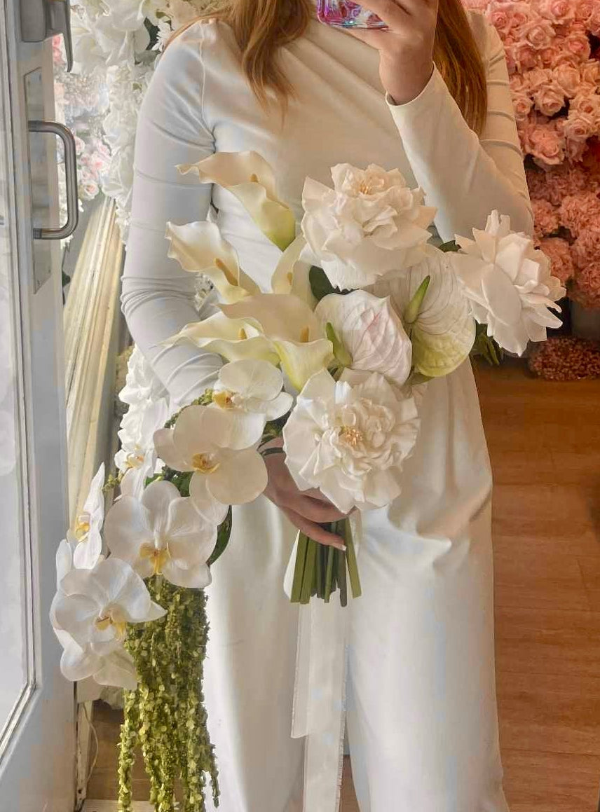 Catherine Phillips Lia Bridal Wedding Bouquet Artificial Faux Flowers