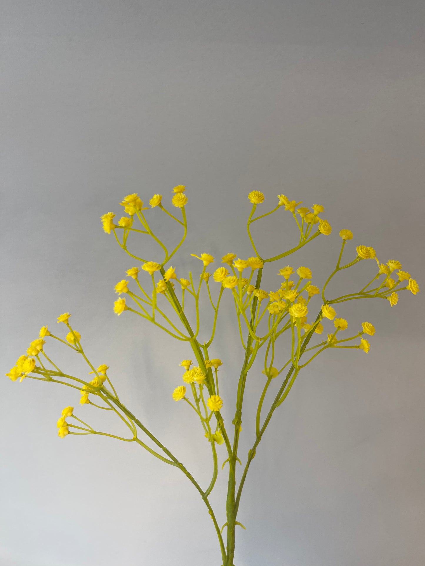 Yellow Baby's Breath Single Stem Artificial Flower Faux Flower