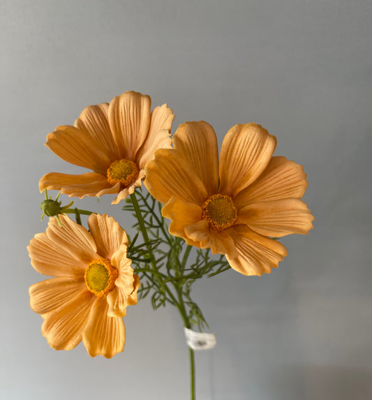 Real Touch Toffee Cosmos Spray Artificial Flowers Faux Flowers