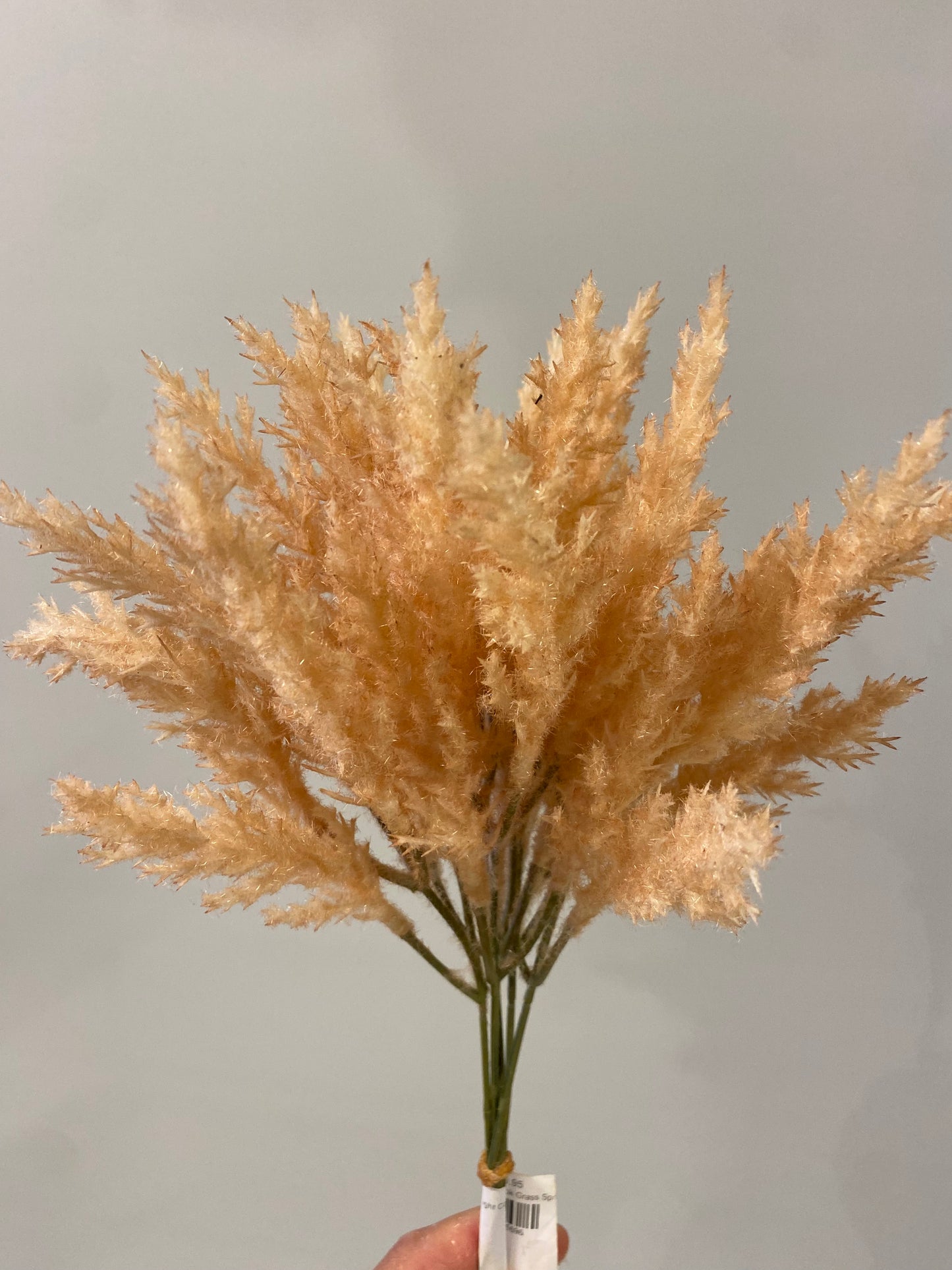 Grass spray light coffee Dried Look Bunch Artificial Faux Flowers