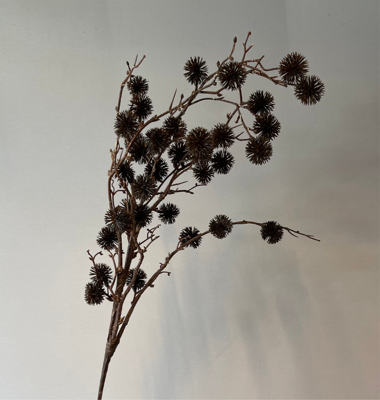 Sycamore Spray Chocolate Brown Single Stem Artificial Flowers Faux Flowers