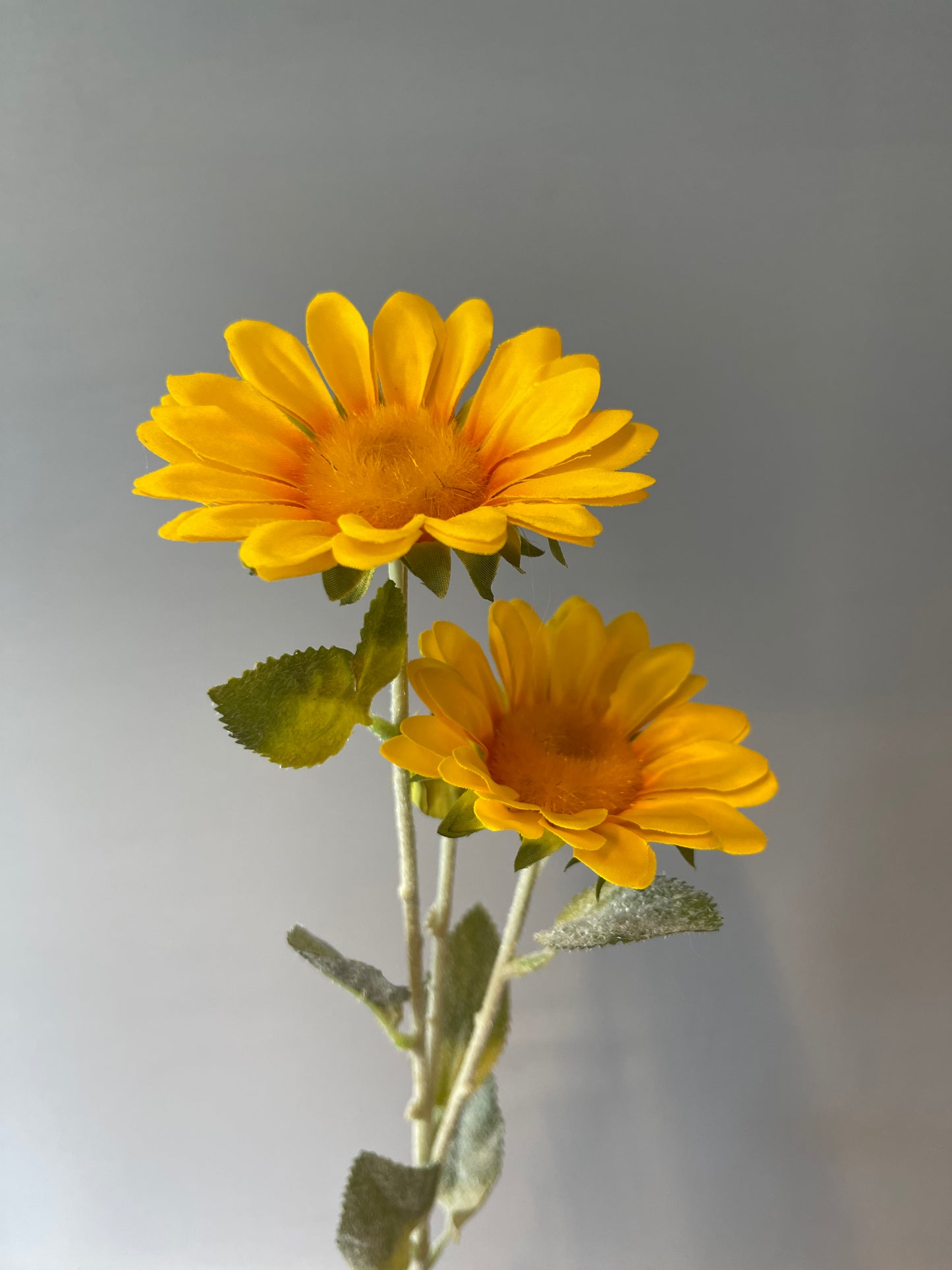 Sunflower Spray Single Stem Artificial Faux Flower