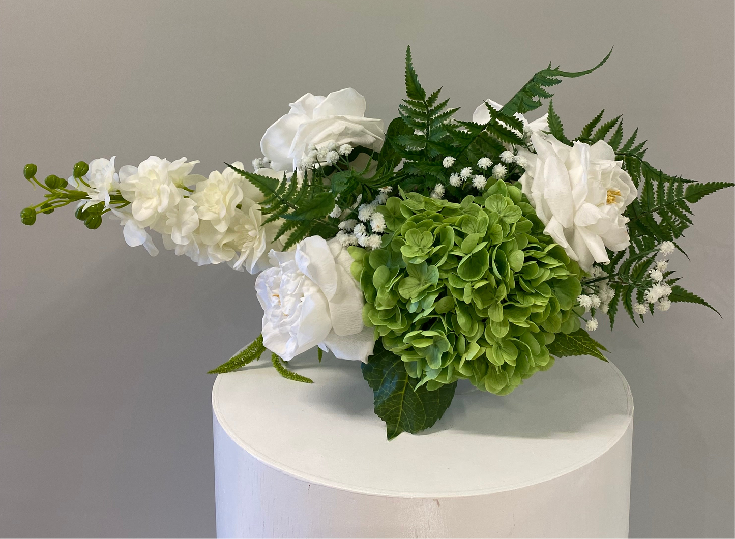 Green & White Table Compote Wedding