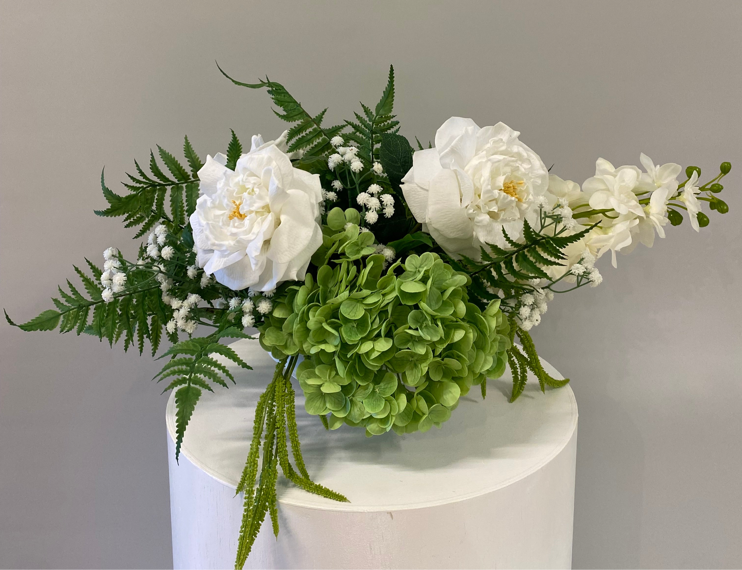 Green & White Table Compote Wedding