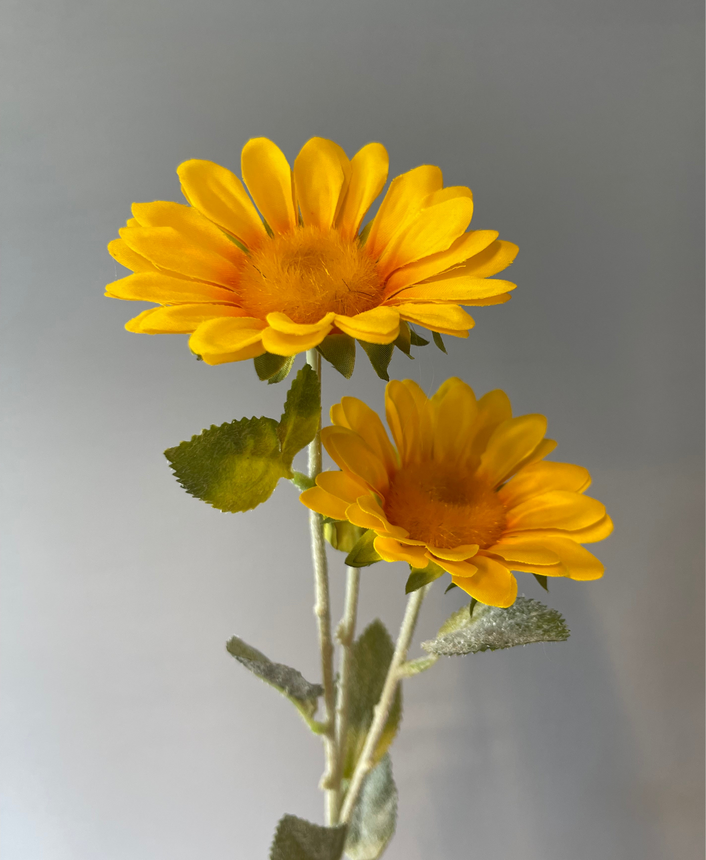 Sunflower Spray Single Stem Artificial Faux Flower