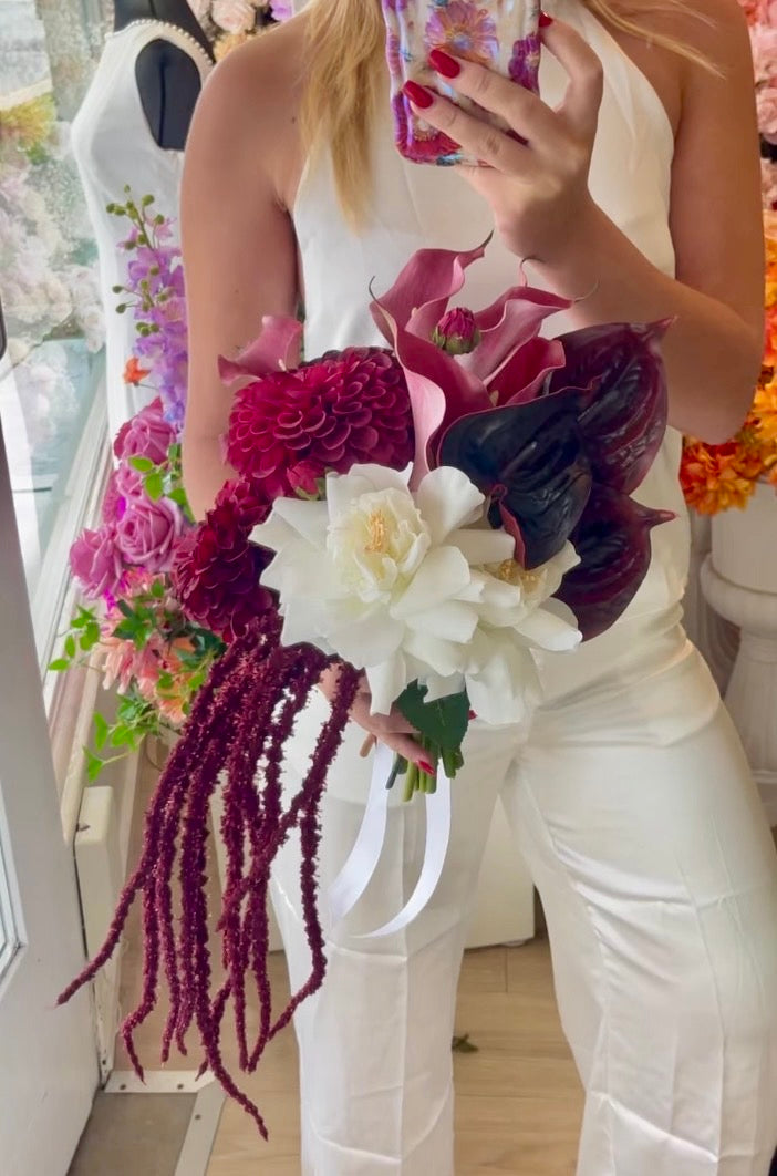 Catherine Phillips Angelina Bridal Wedding Bouquet Artificial Faux Flowers