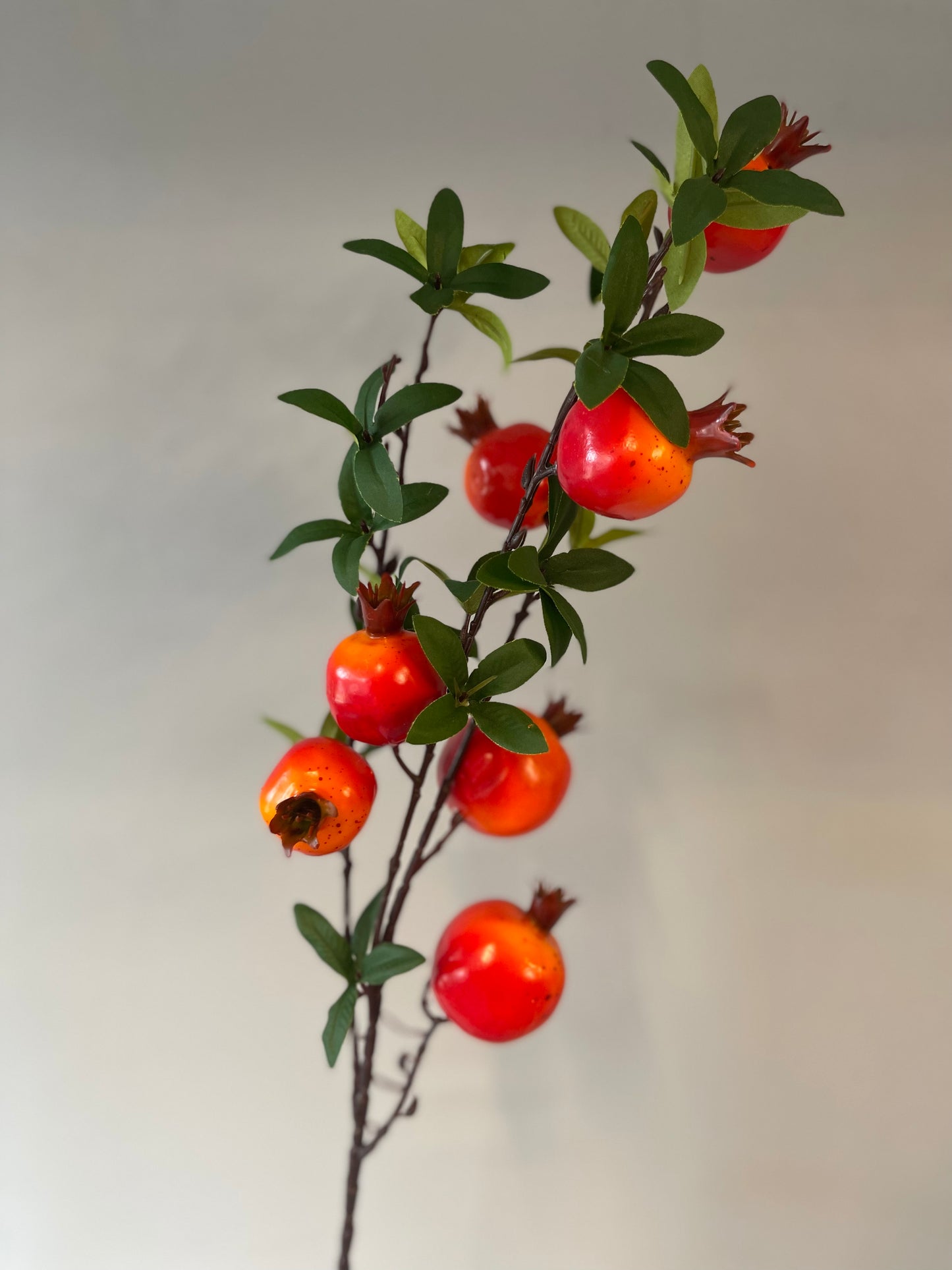 Pomegranate Spray Single Stem Artificial Flowers Faux Flowers
