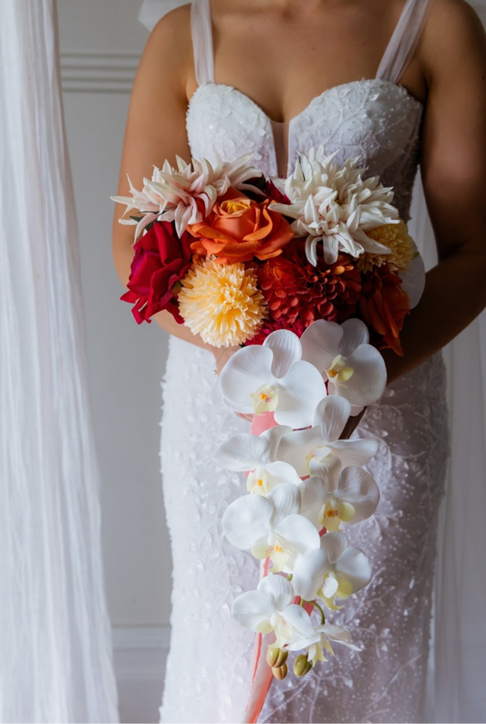 Catherine Phillips Carina Bridal Wedding Bouquet Artificial Faux Flowers