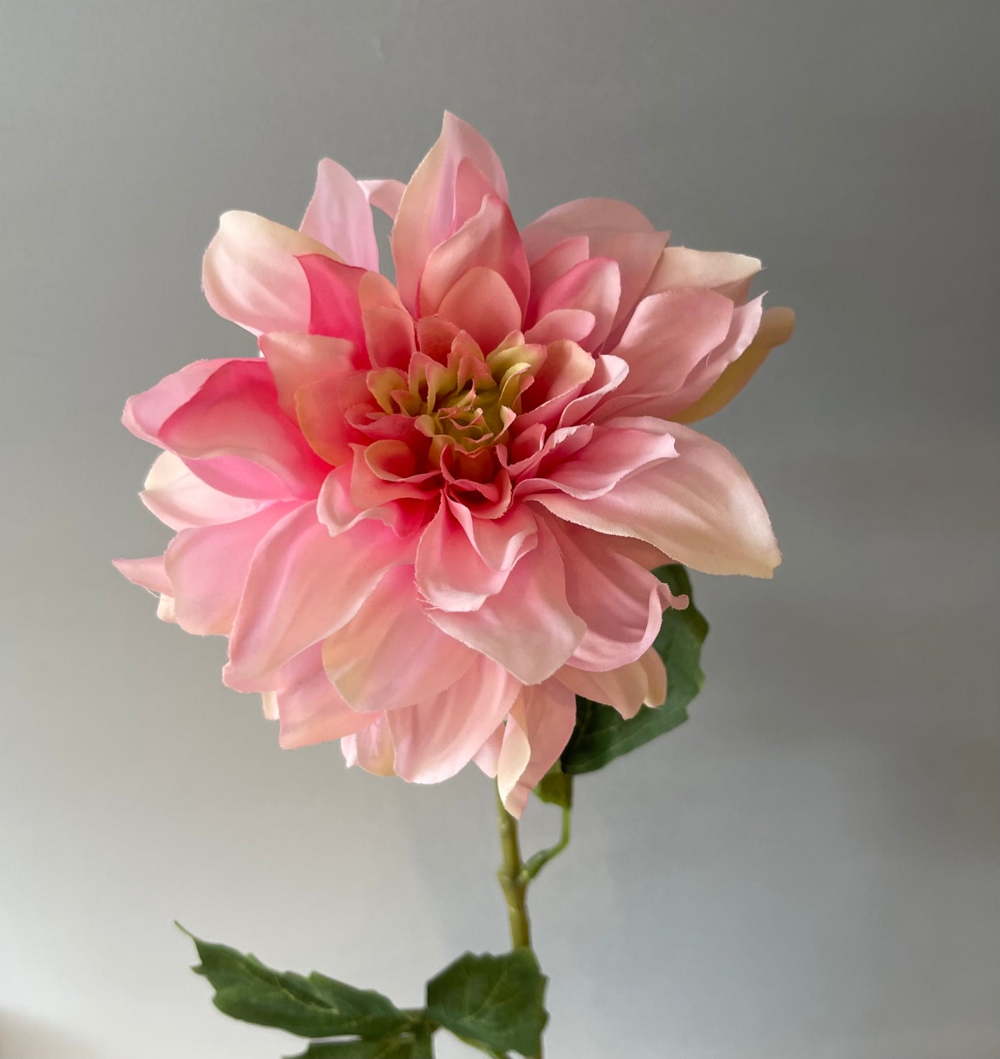 Light Pink Dahlia Single Stem Artificial Flower Faux Flower