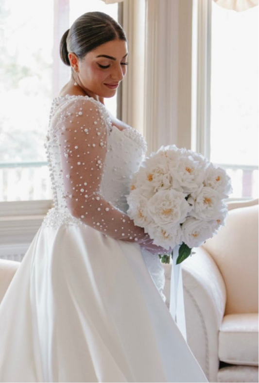 Catherine Phillips June Bridal Wedding Bouquet Artificial Faux Flowers