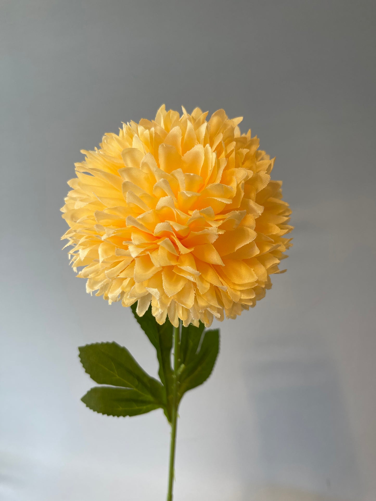Yellow Chrysanthemum Single Stem Artificial Flower Flower