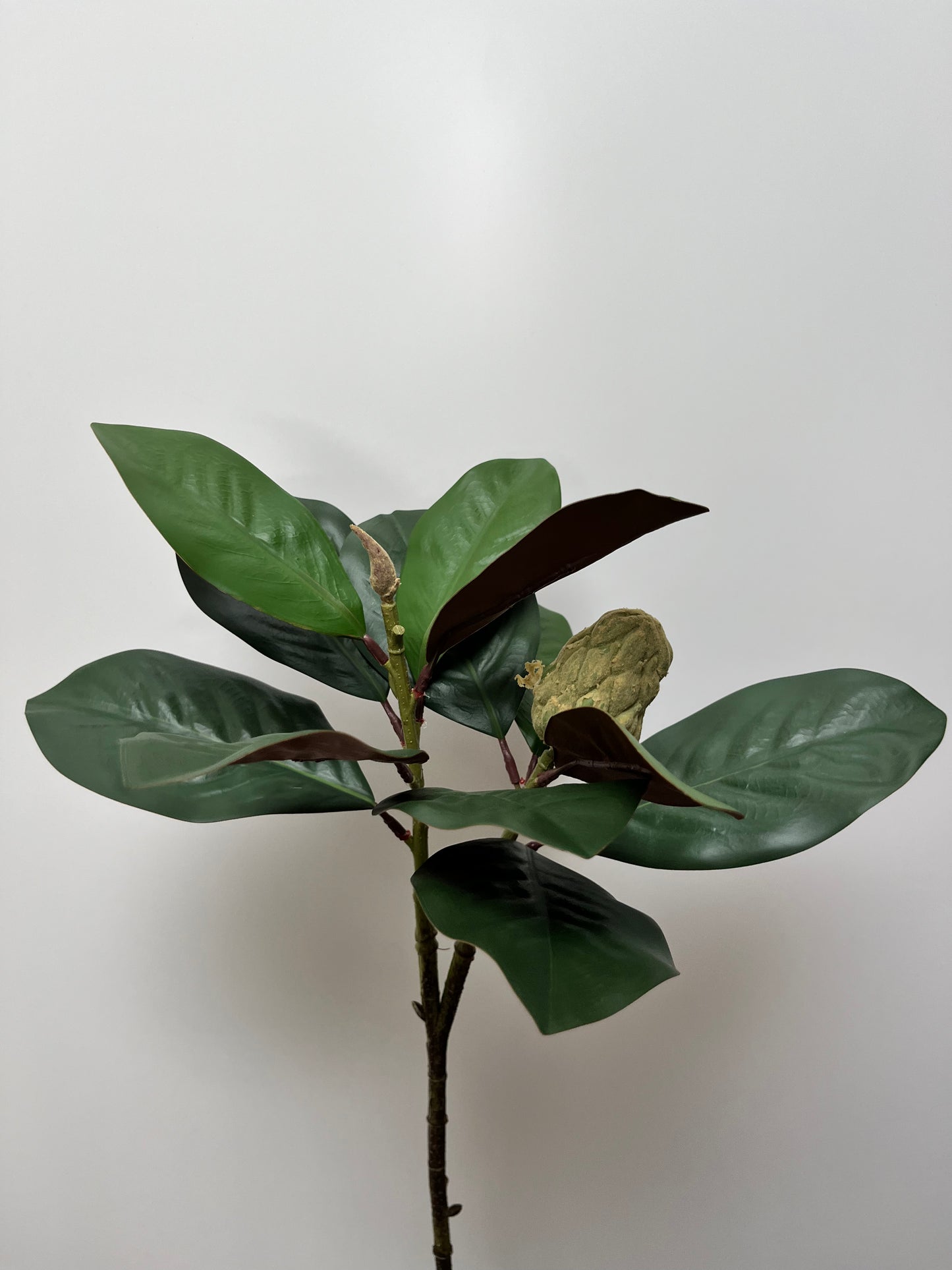Double Headed Magnolia Single Stem Artificial Faux Flowers