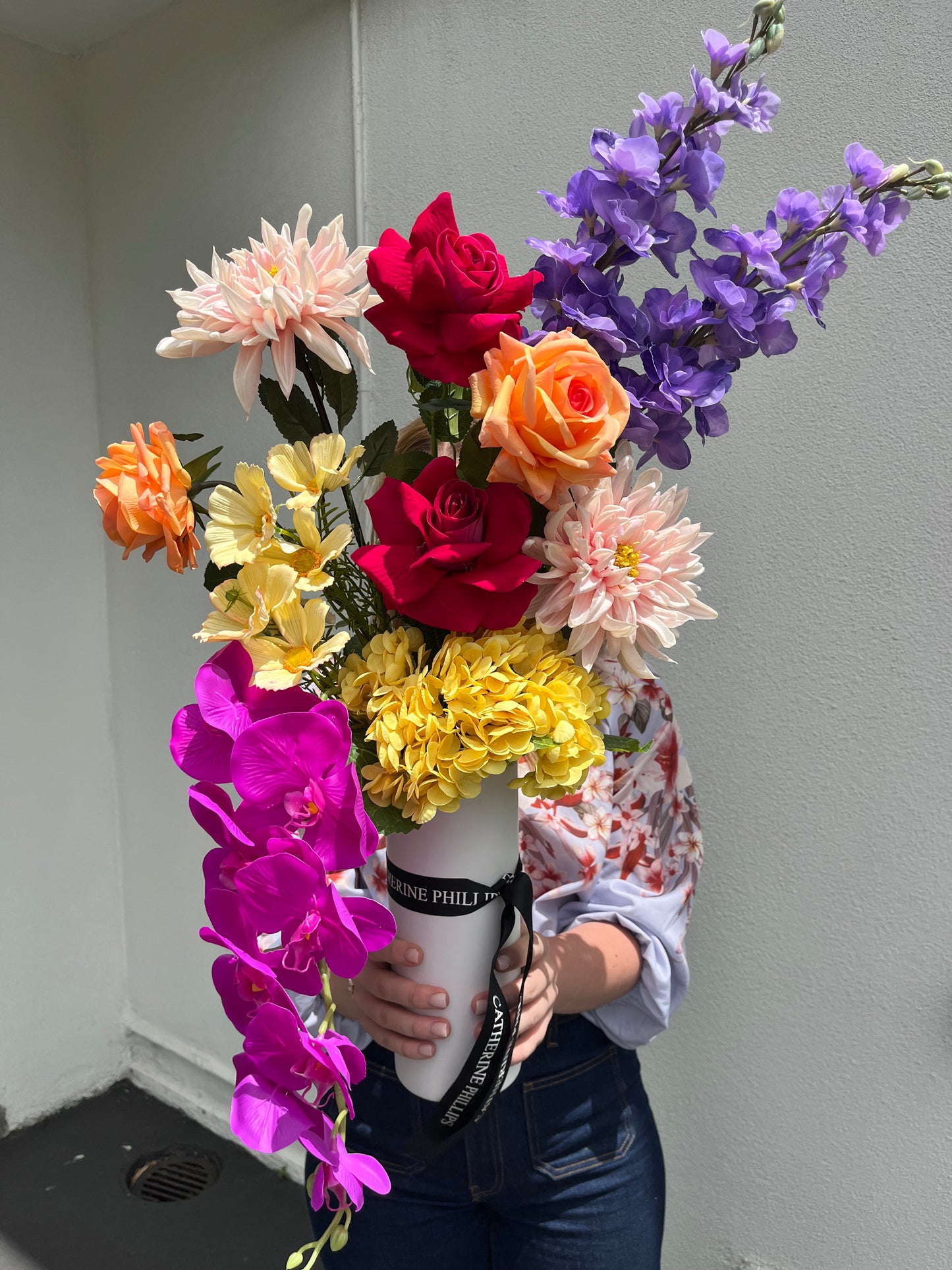 Alessia Artificial Flower Vase Arrangement,
