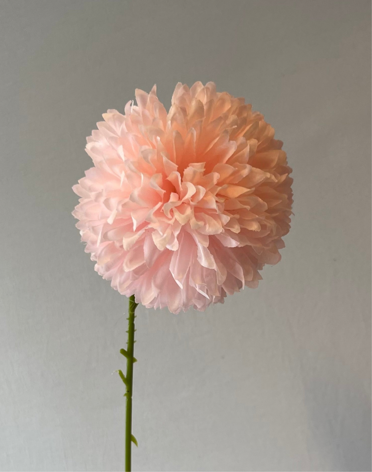 Light Pink Chrysanthemum Single Stem Artificial Faux Flower