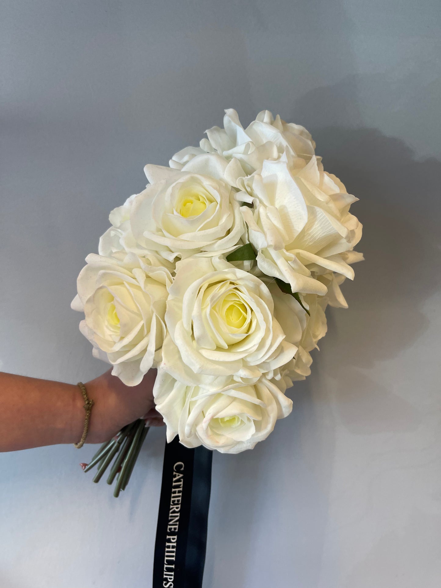 White Hannah Rose Bridesmaids Bouquet